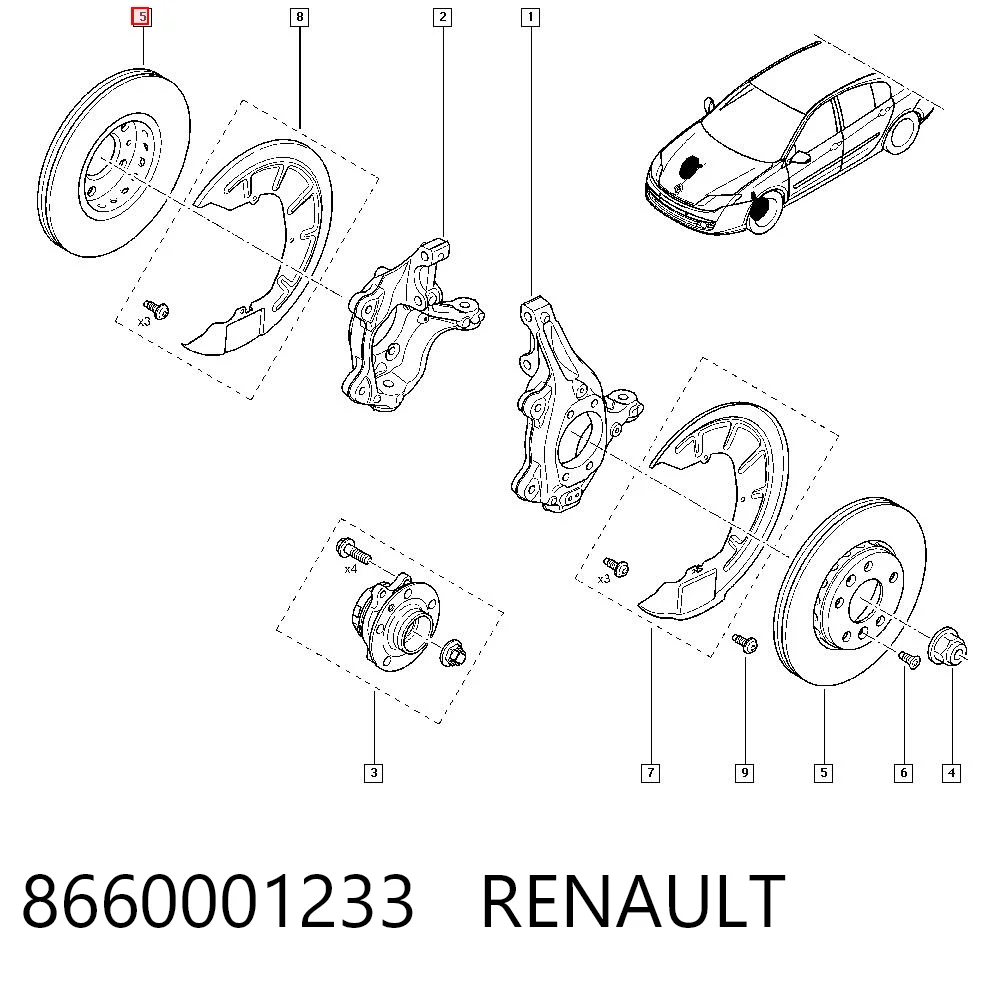 8660001233 Renault (RVI)