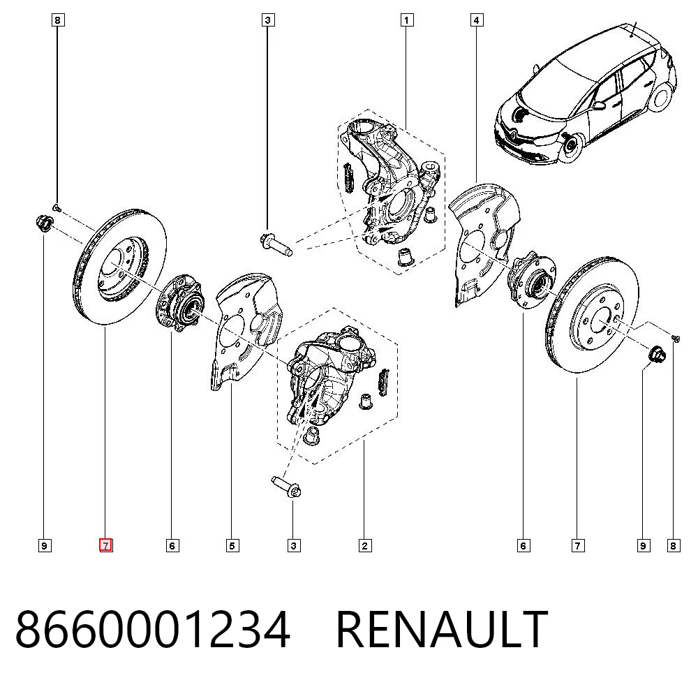para Renault Scenic IV (R9)