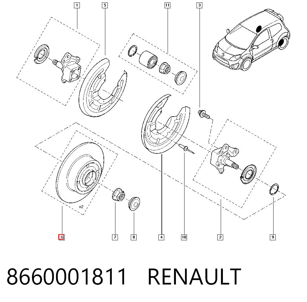 8660001811 Renault (RVI)