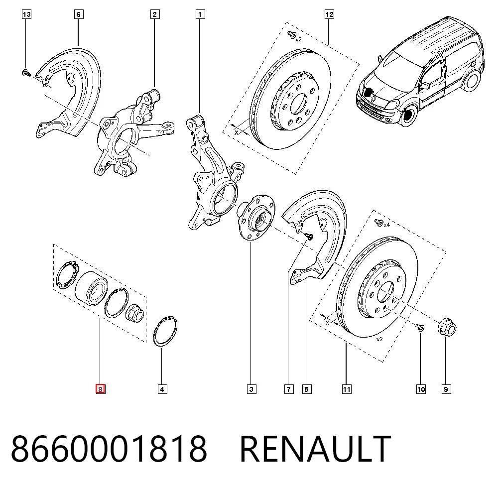 8660001818 Renault (RVI)