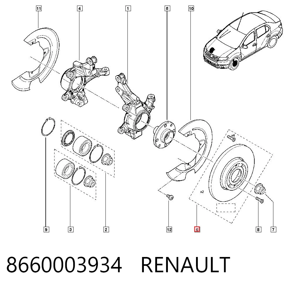 8660003934 Renault (RVI)