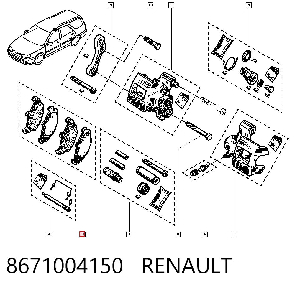  para Renault 21  (B48)