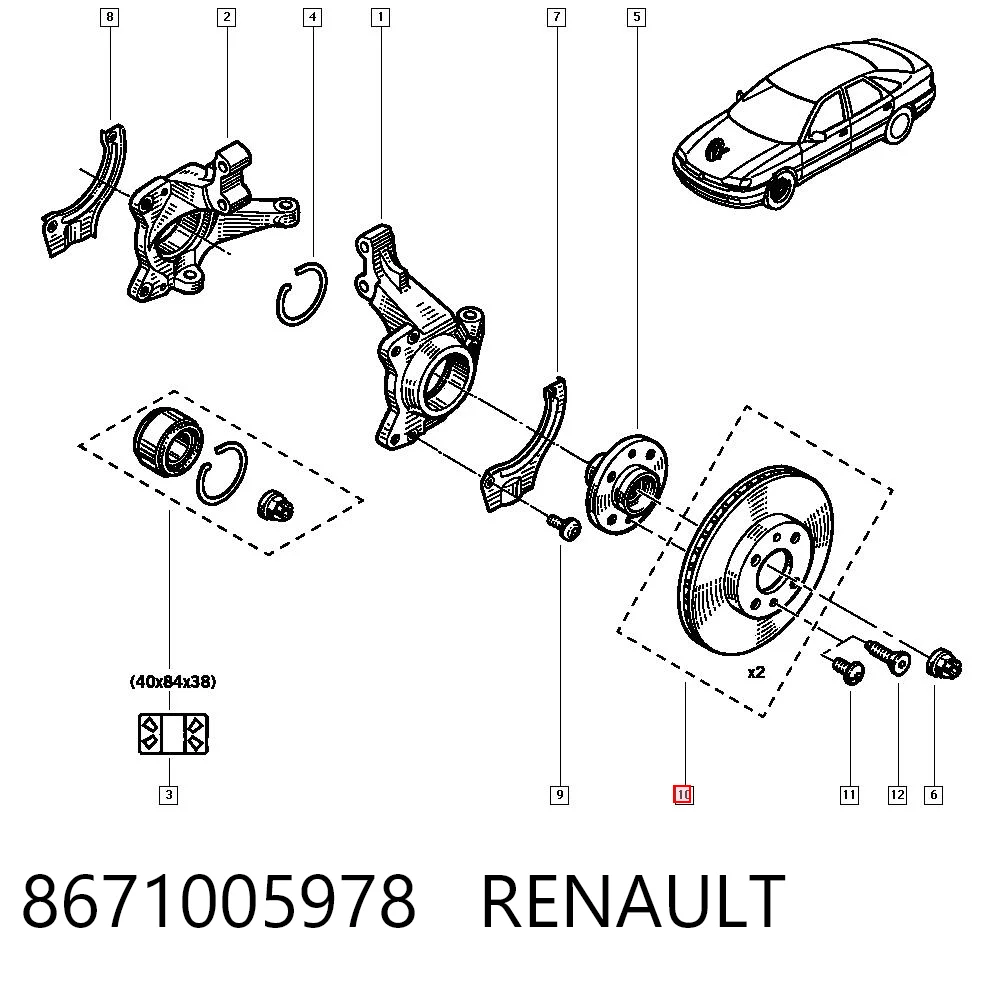para Renault Espace III (JE)
