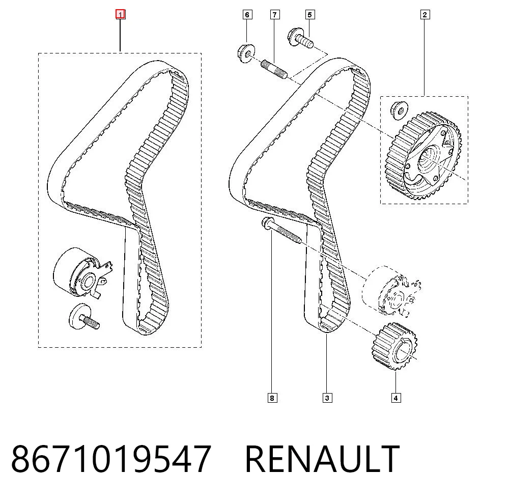 8671019547 Renault (RVI)