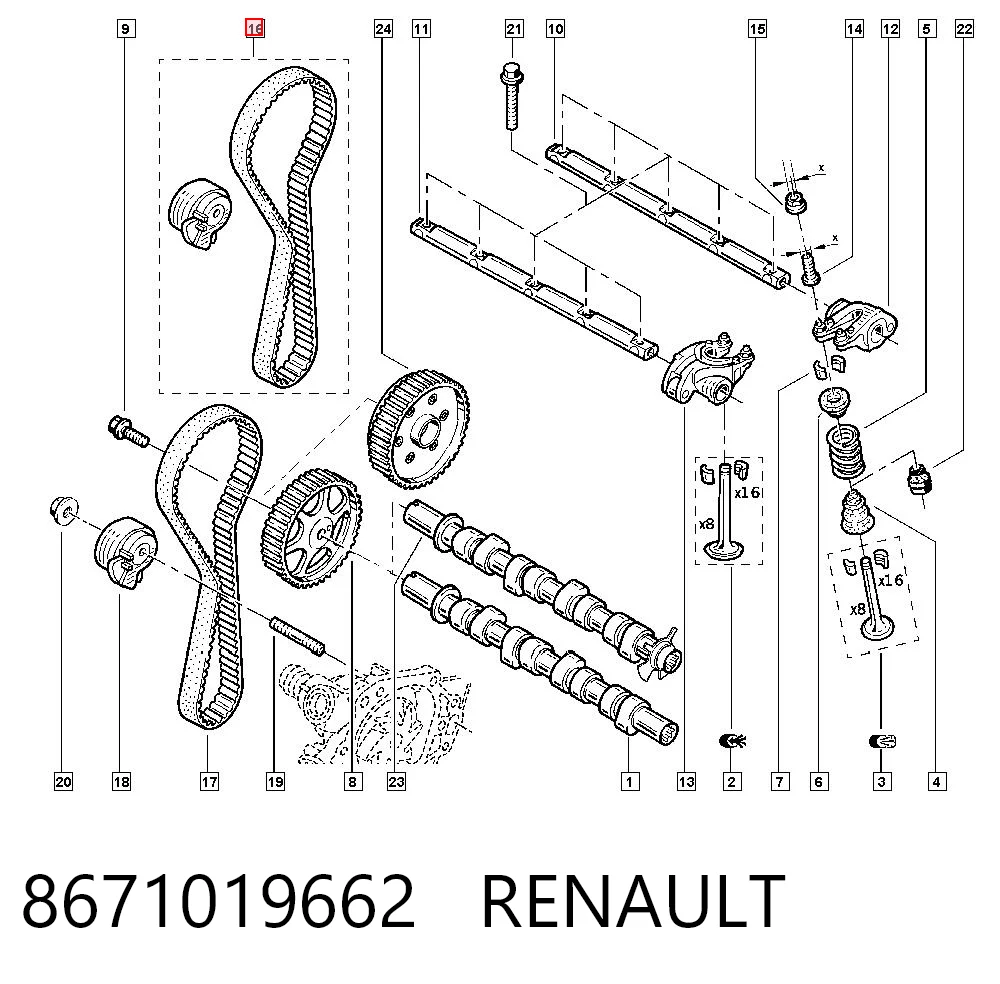 8671019662 Renault (RVI)