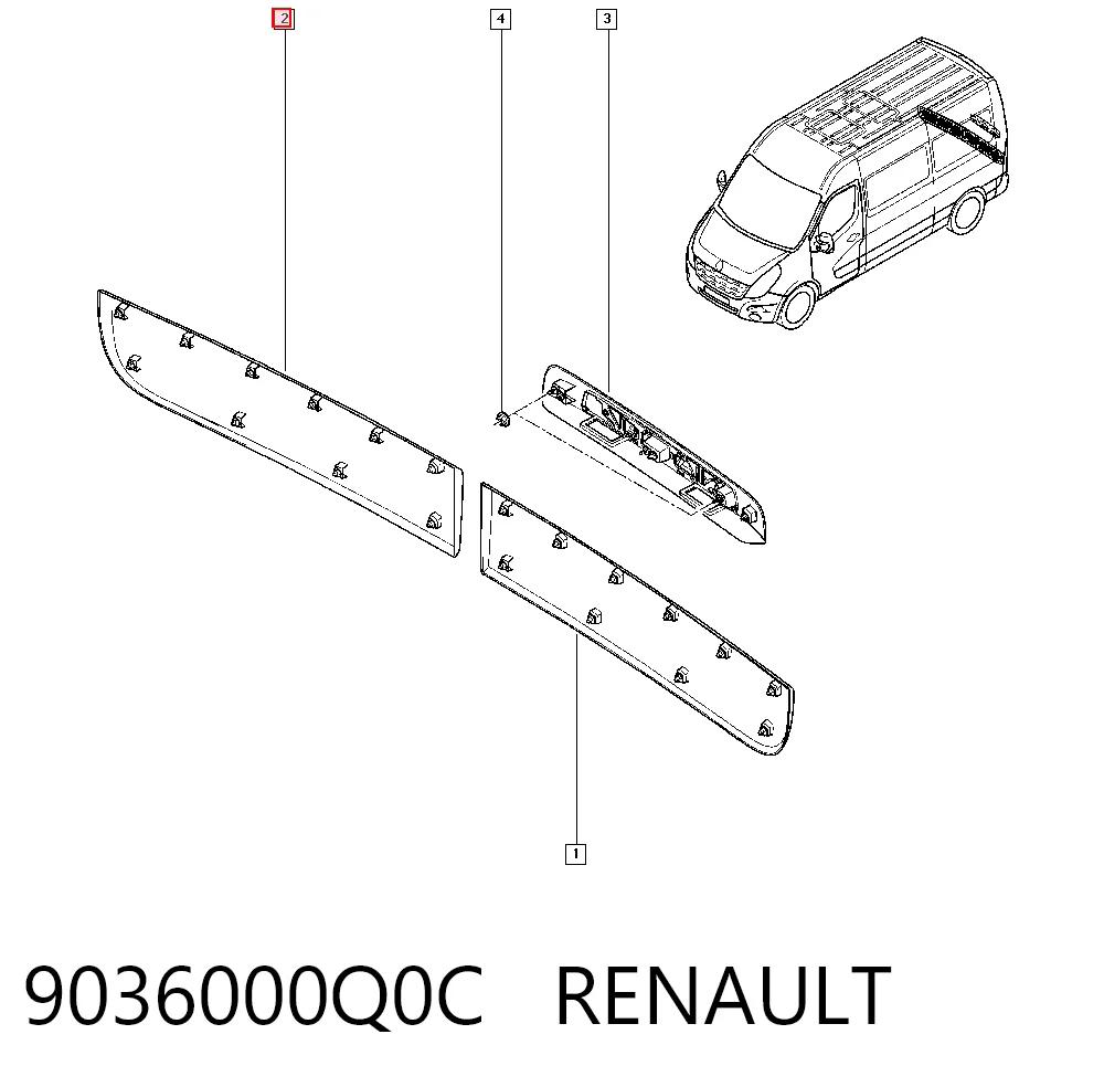 93197467 Opel Placa sobreposta direita da porta batente traseira
