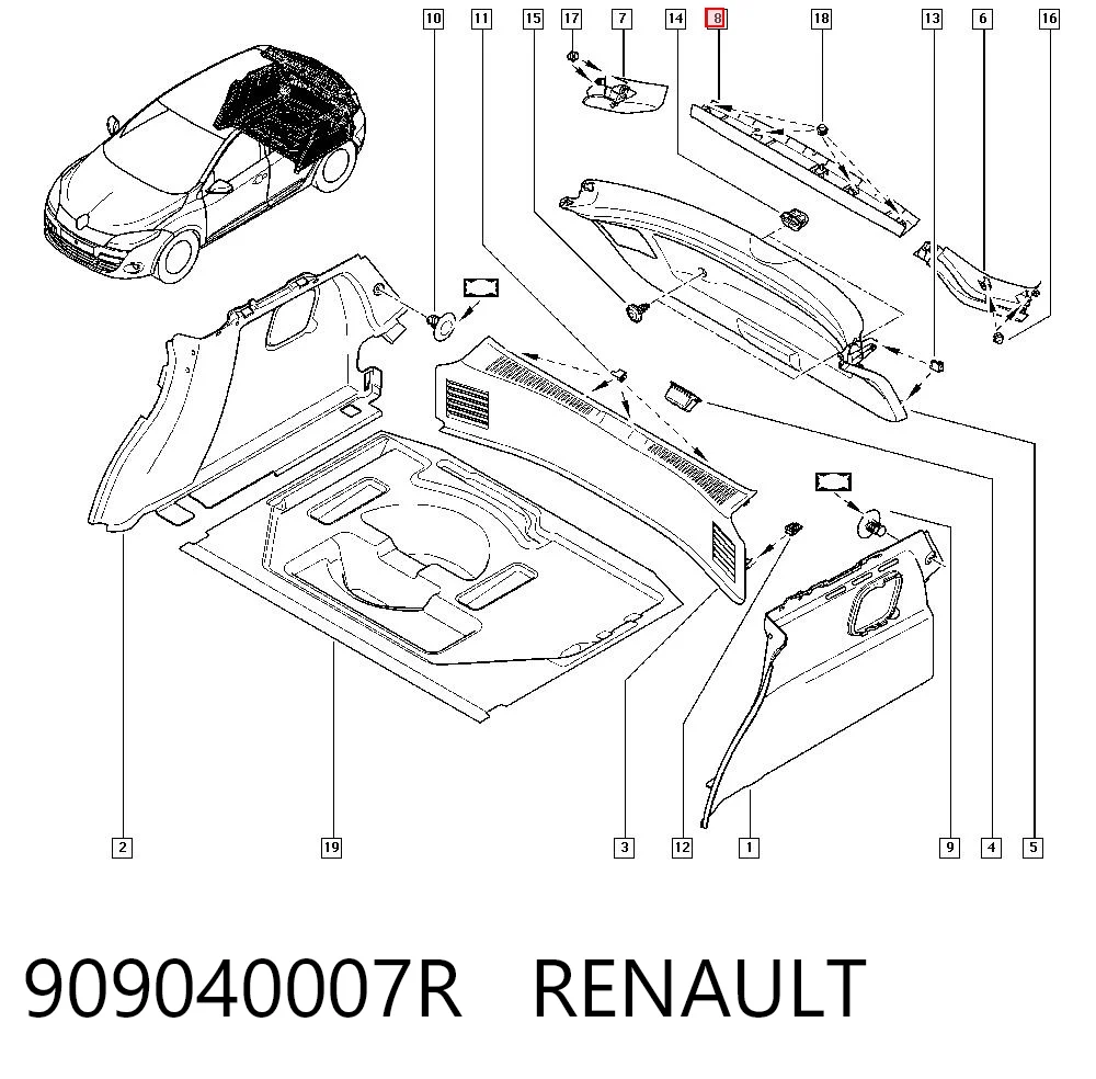 Compre Anel AIRBAG de contato, cabo plano do volante Renault Master 3