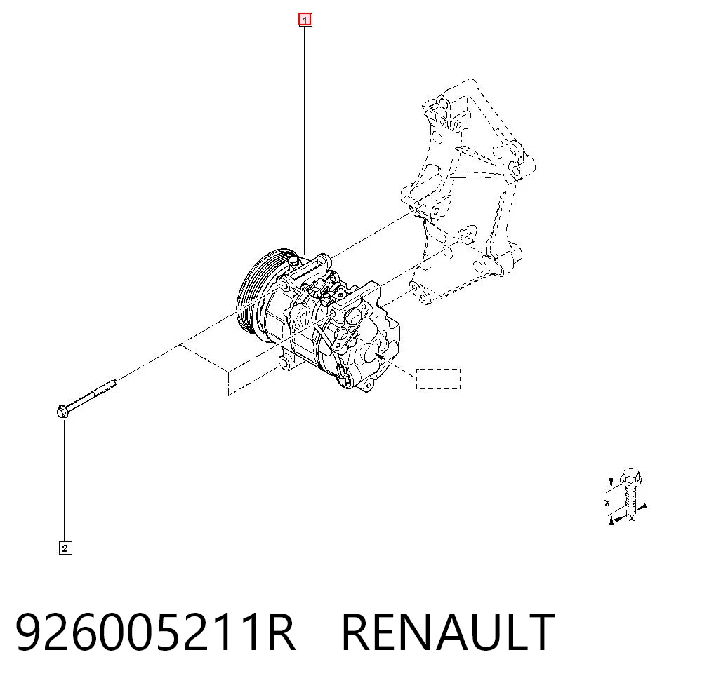 926005211R Renault (RVI) Compressor de aparelho de ar condicionado
