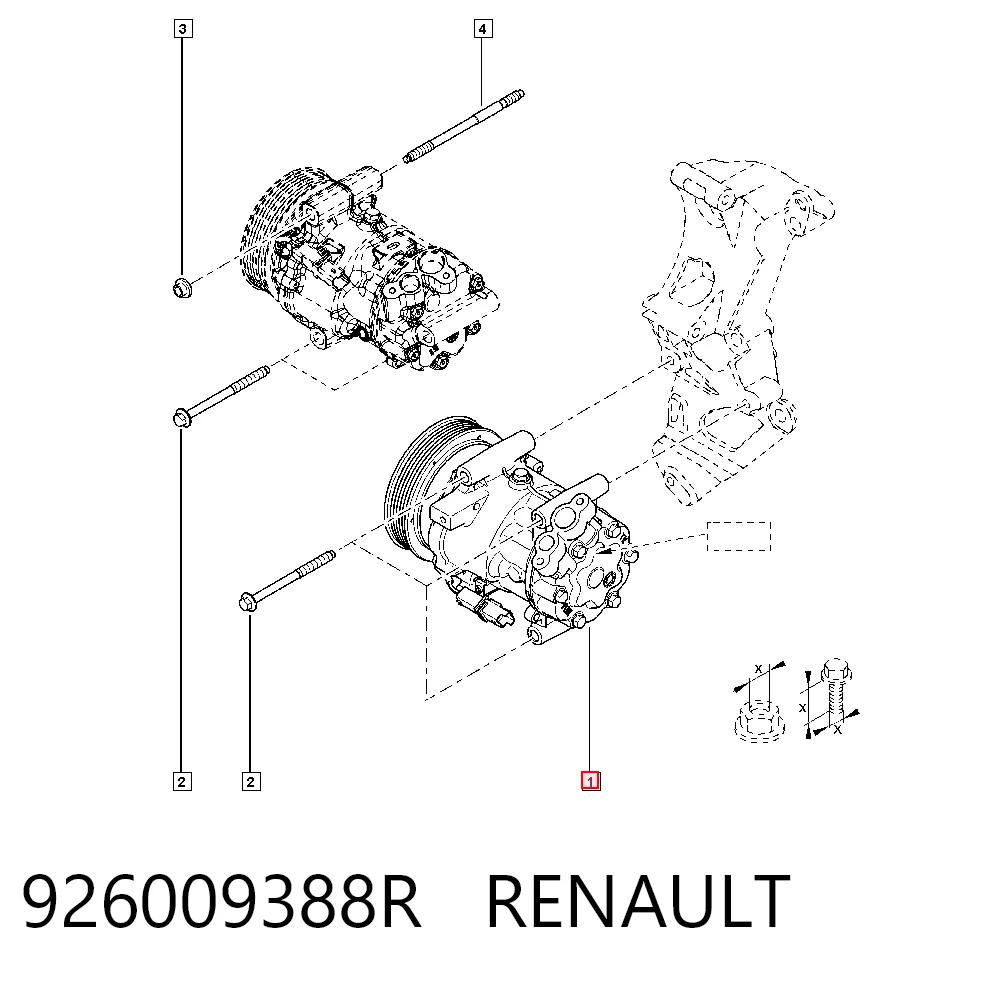 Compressor de aparelho de ar condicionado Mercedes A415830720080