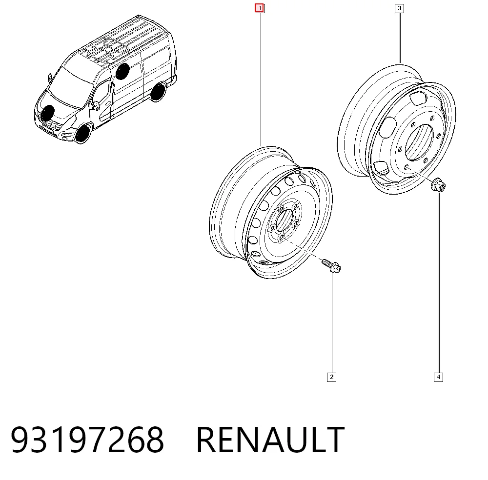 Discos de roda de aço (estampados) Peugeot/Citroen 93197268 preço, a partir de 120,88 USD