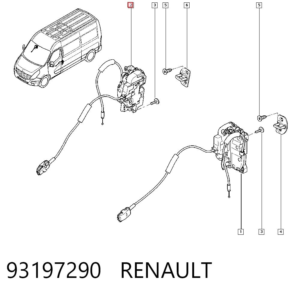 Fecho da porta dianteira direita Peugeot/Citroen 93197290 preço, a partir de 80,02 USD