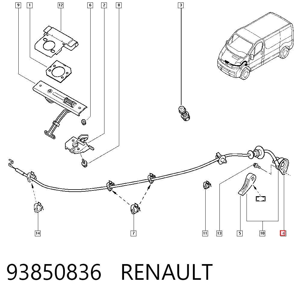 Compre 6562000QAH Nissan/Infiniti Cabo de abertura da capota