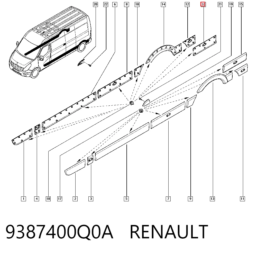 9387400Q0A Renault (RVI)
