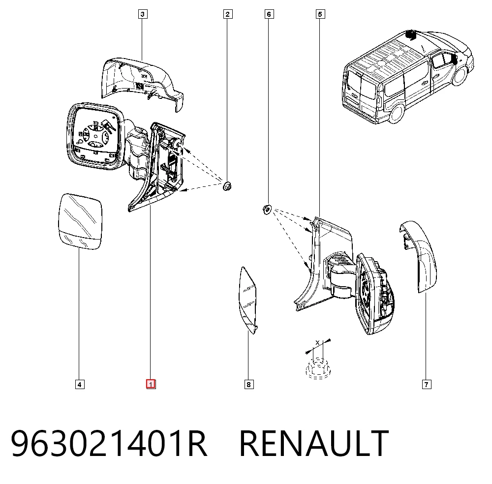  para Renault Trafic III (EG)