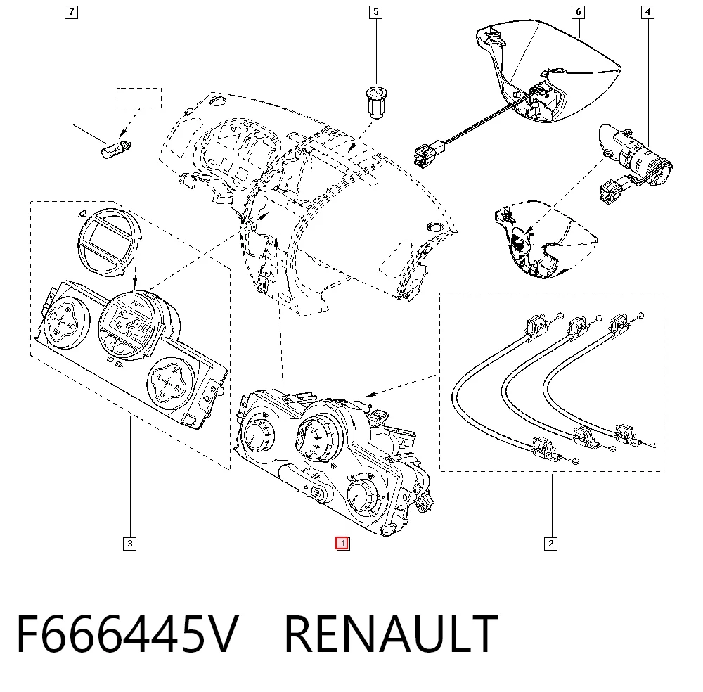  Unidade de controlo dos modos de aquecimento/condicionamento Renault Megane II sedan (LM0, LM1) (2003 - 2012) II