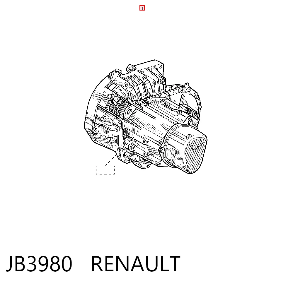 Caixa de Mudança montada (caixa mecânica de velocidades) para Renault Clio II BB, CB