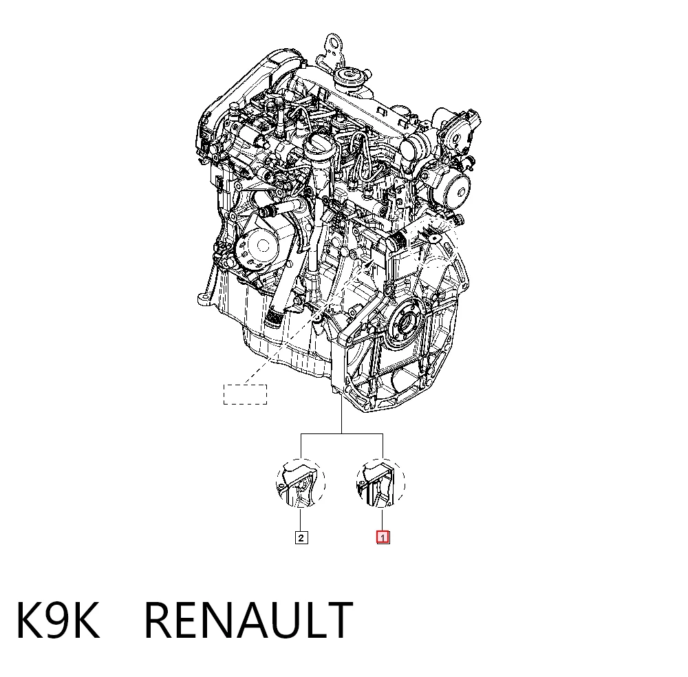 K9K Renault (RVI) Motor montado