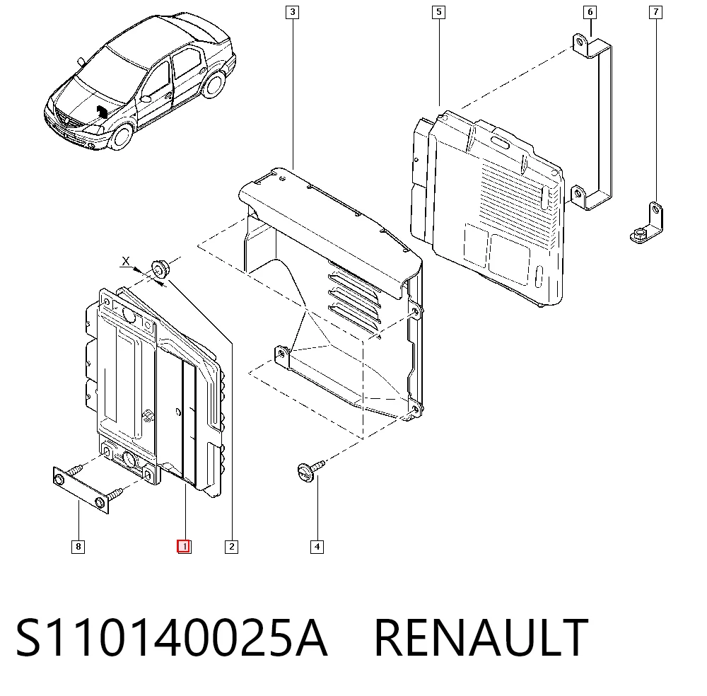 Módulo de direção (Centralina eletrônica) de motor Dacia Sandero preço, a partir de 65,45 USD