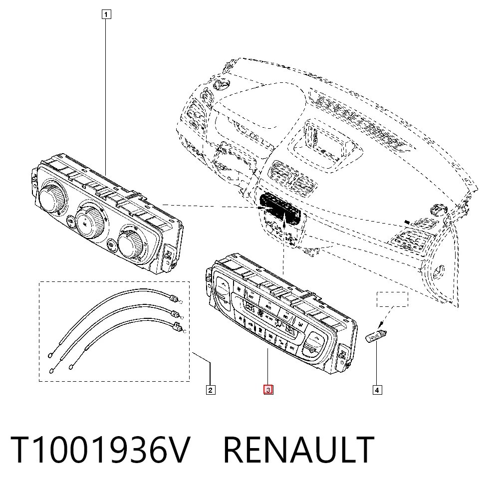  Unidade de controlo dos modos de aquecimento/condicionamento Renault Megane III carrinha (KZ0, KZ1) (2008 - 2016) III