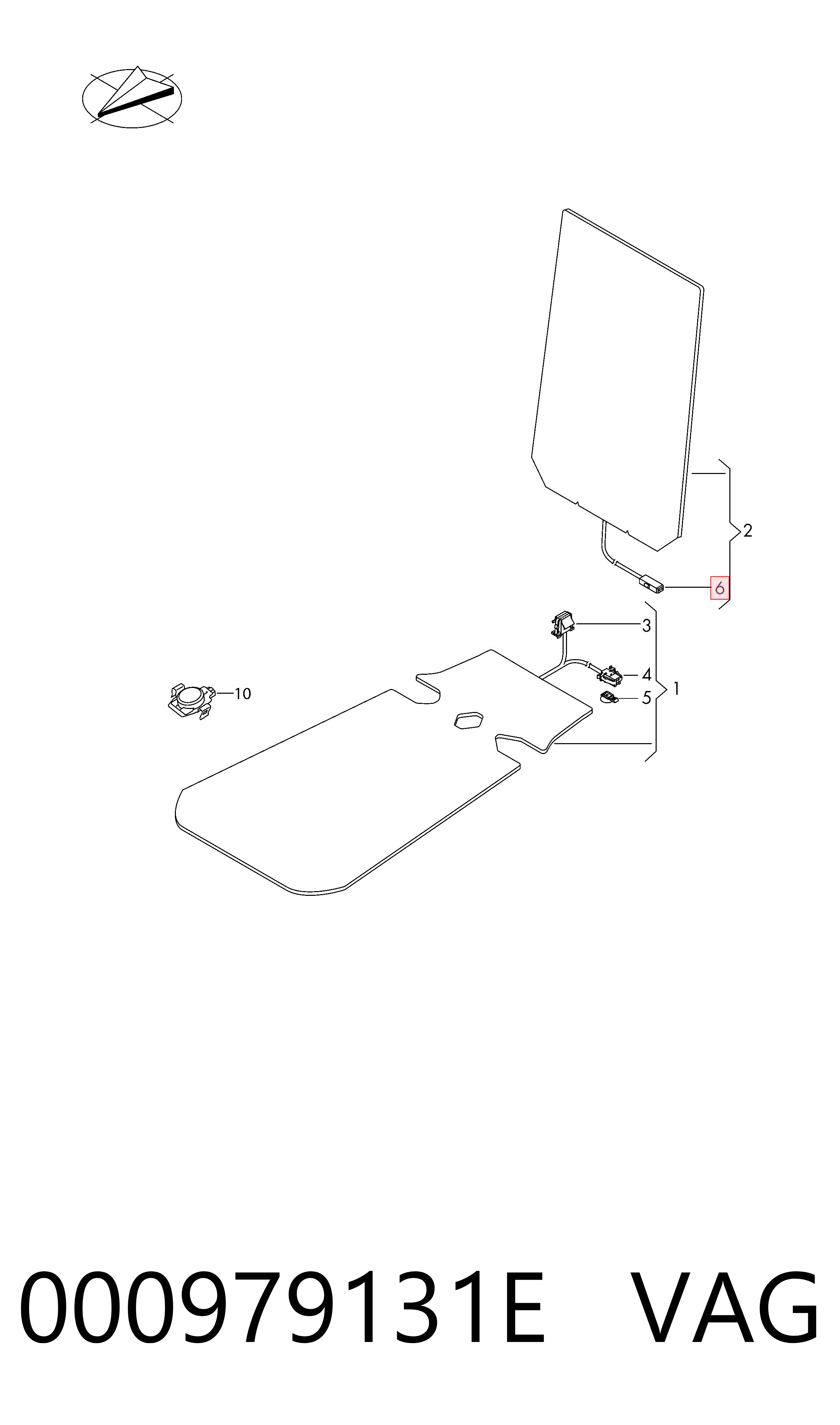 000979131E VAG Fios isolados de salão