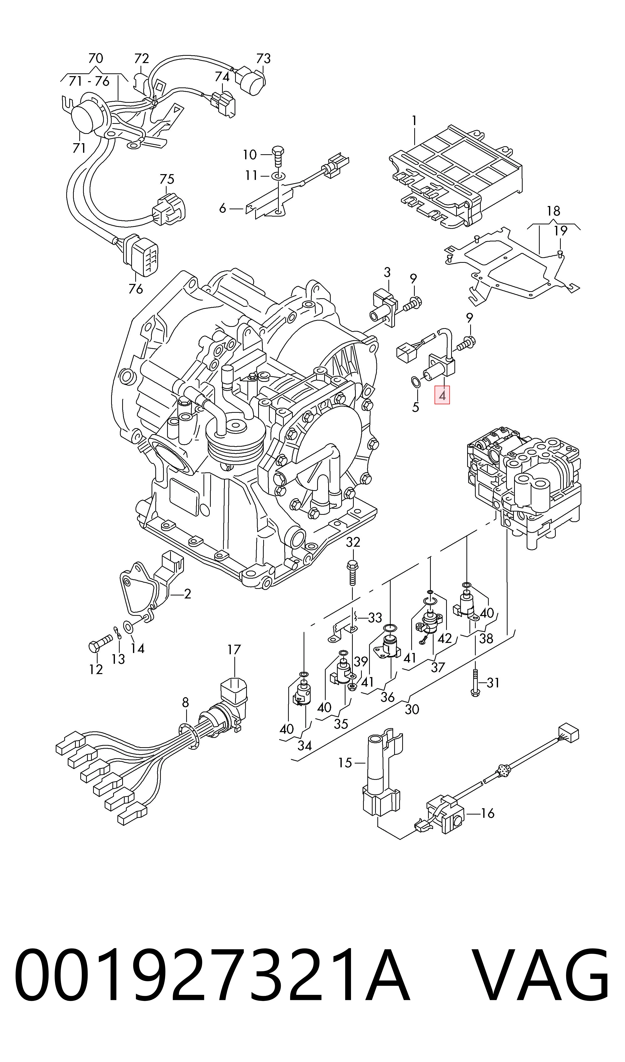 001927321A VAG Sensor de velocidade