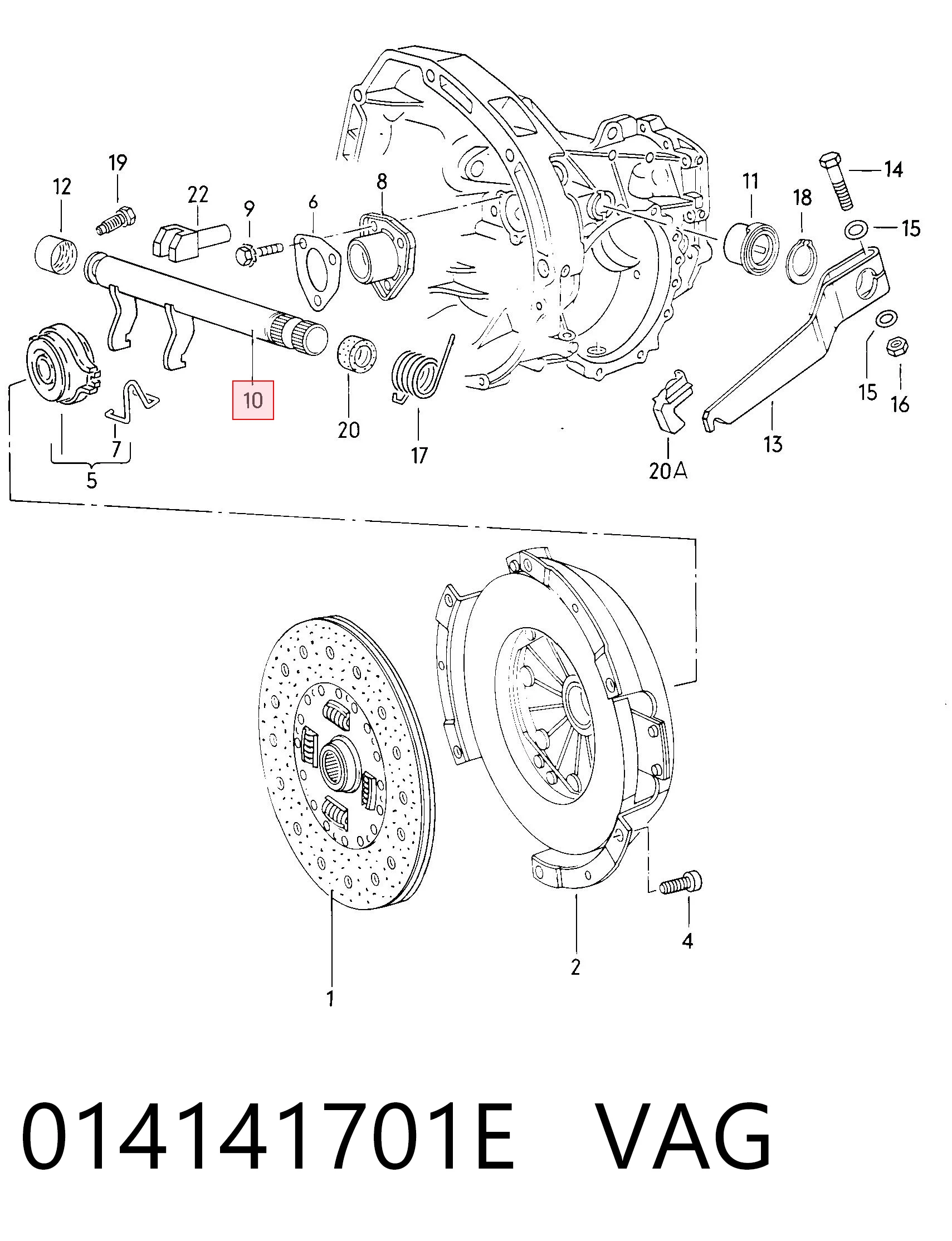 Forquilha de embraiagem Audi 80  81, 85 ao melhor preço