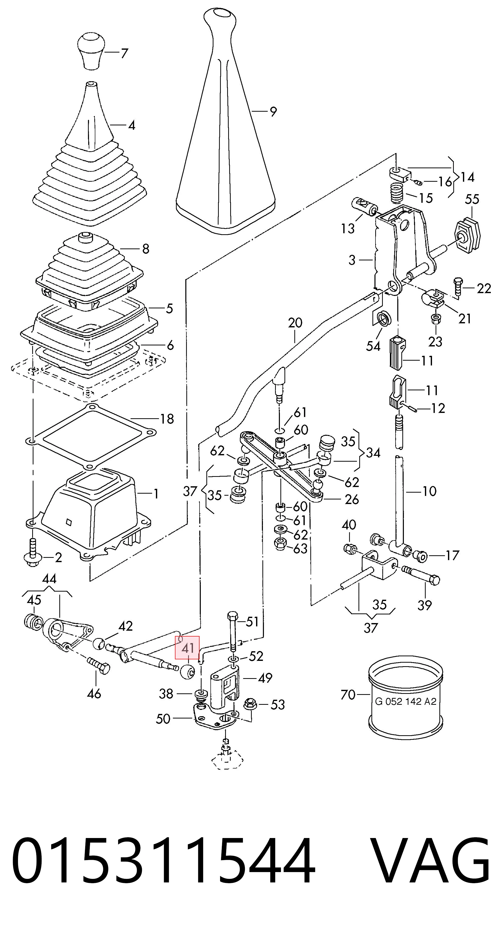 Kit de reparação de ligação de mudança VAG 015311544 preço, a partir de 2,38 USD