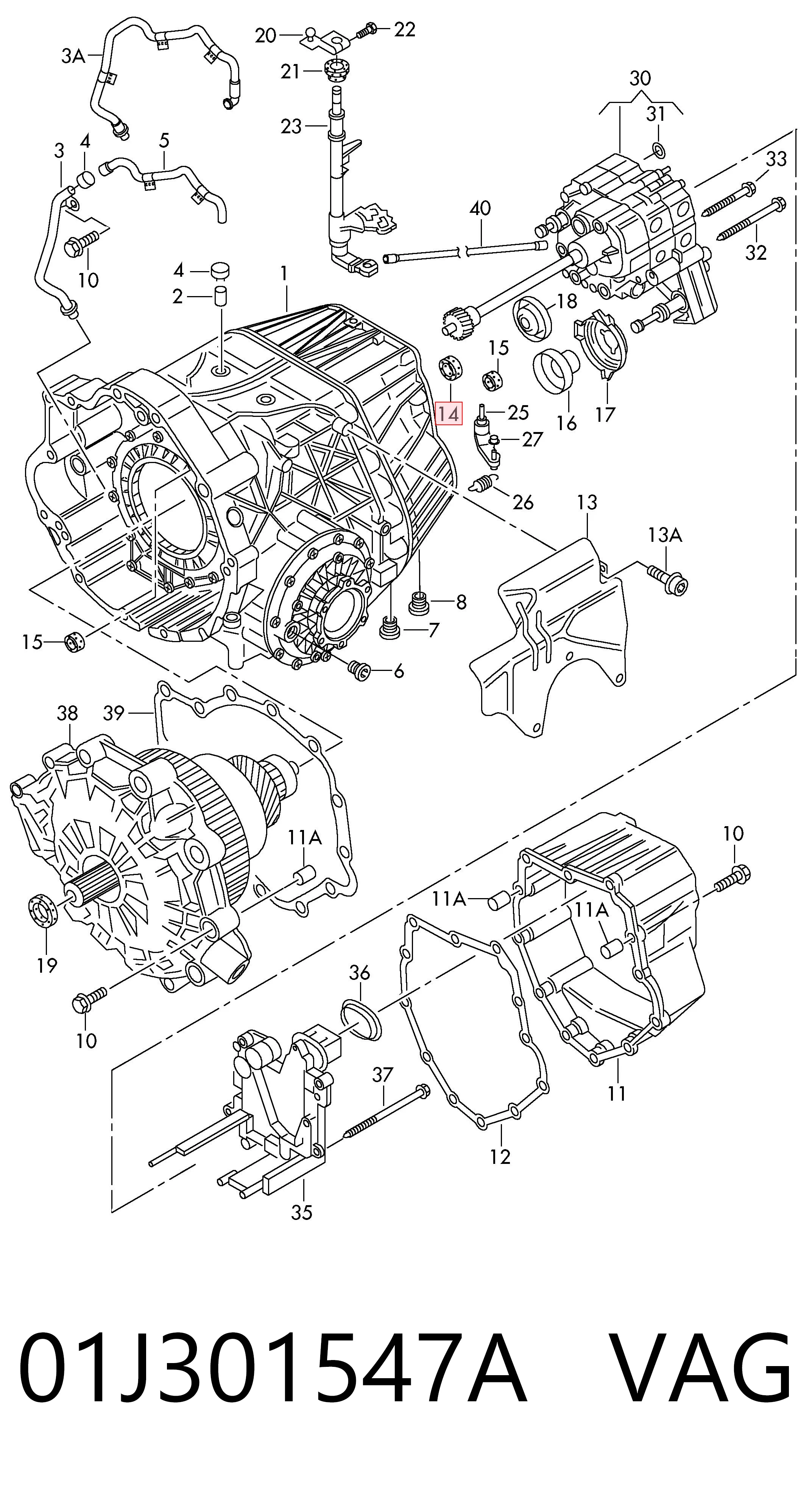  VAG 01J301547A preço, a partir de 13,25 USD