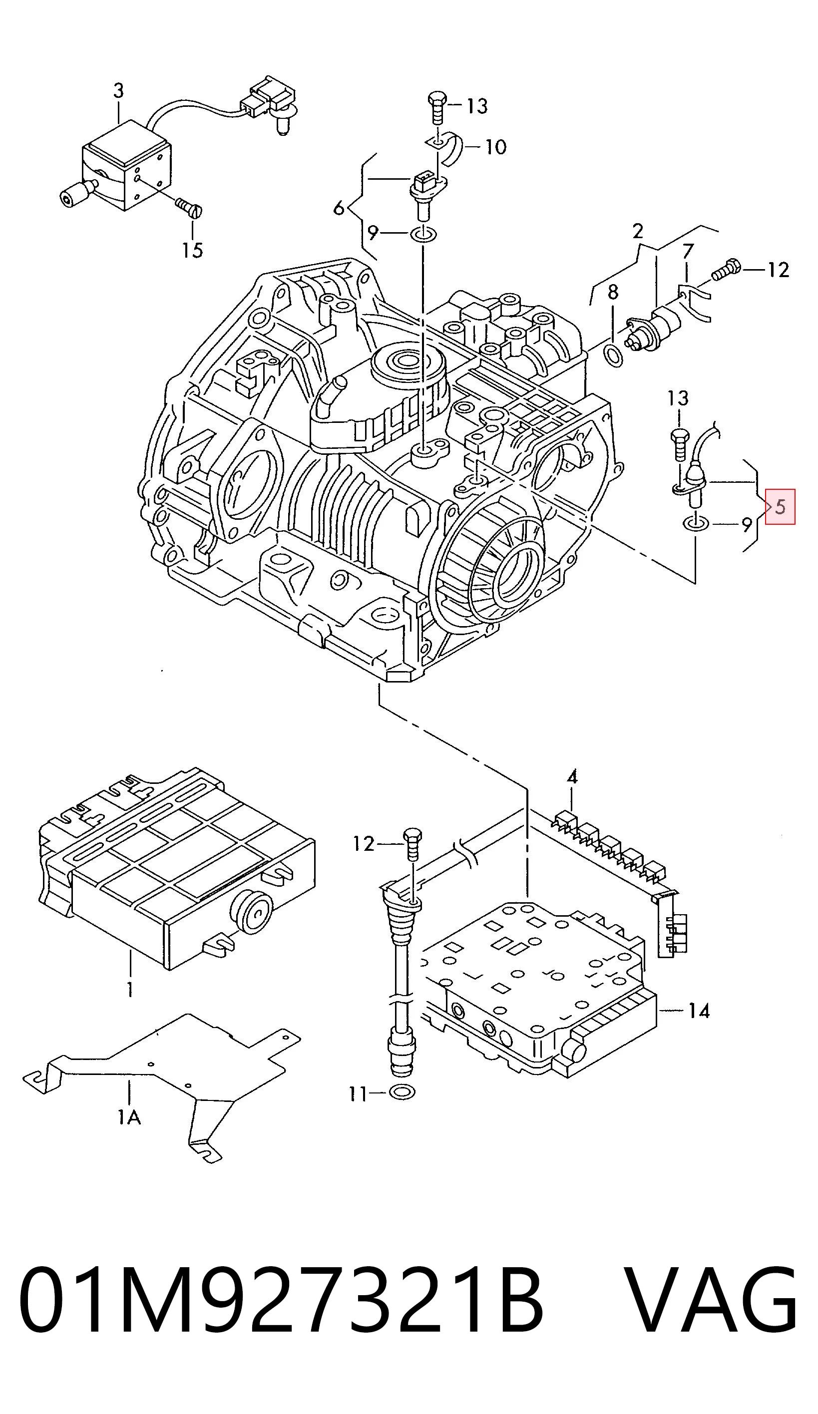 01M927321B VAG Sensor de velocidade