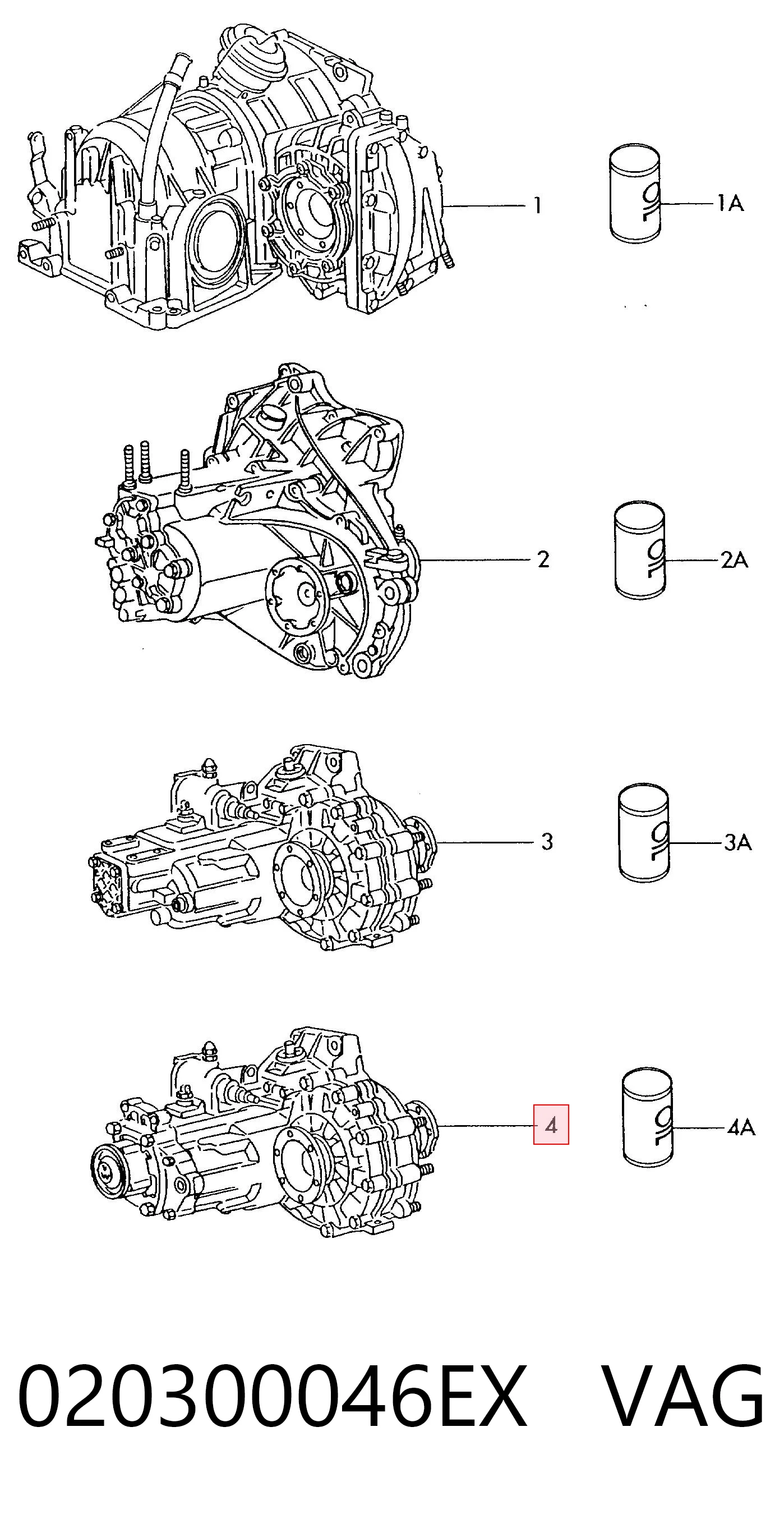 Caixa de Mudança montada (caixa mecânica de velocidades) Volkswagen Jetta II 19E, 1G2, 165, 167 ao melhor preço