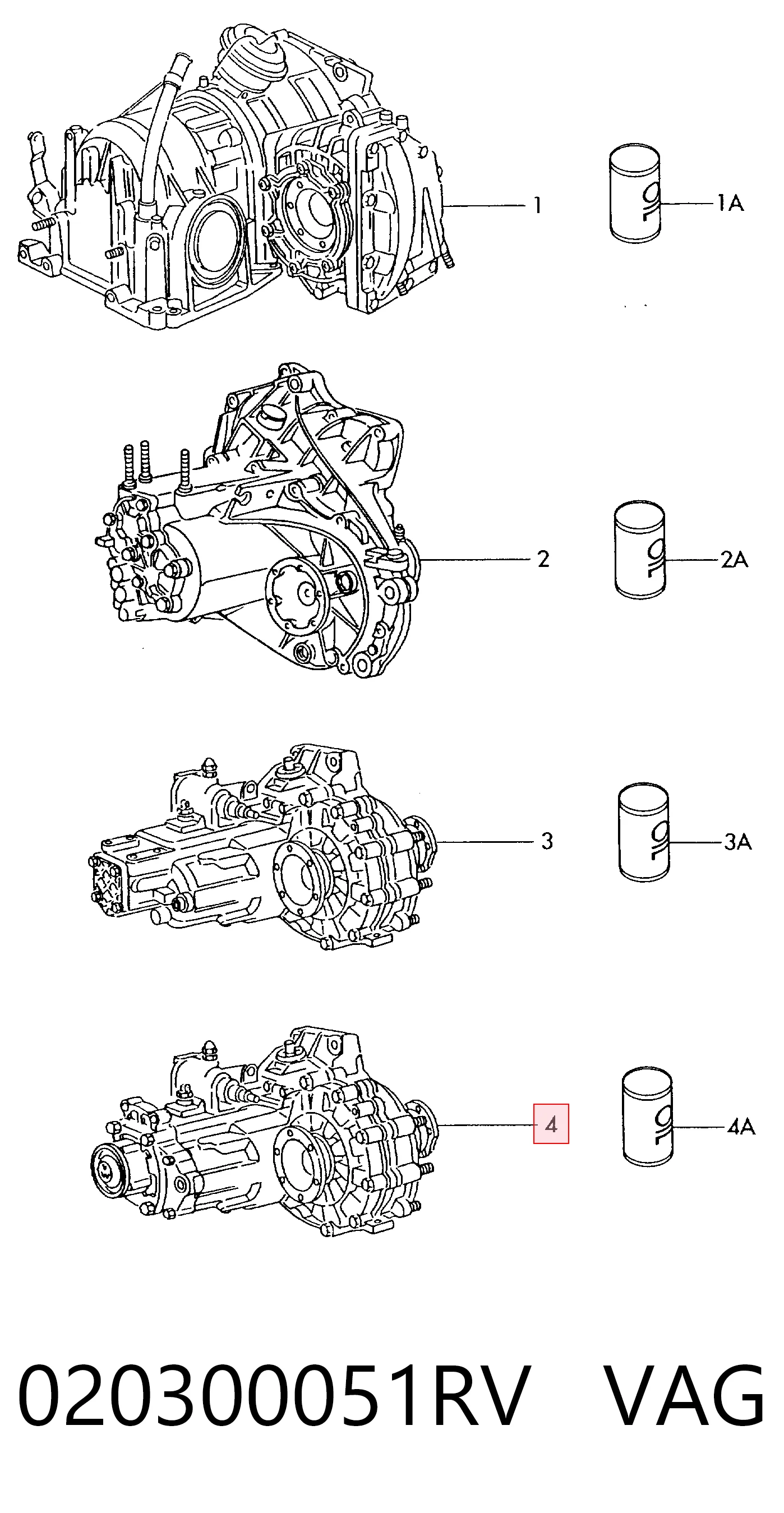  Caixa de Mudança montada (caixa mecânica de velocidades) Volkswagen Vento sedan (1H2) (1991 - 1998) 