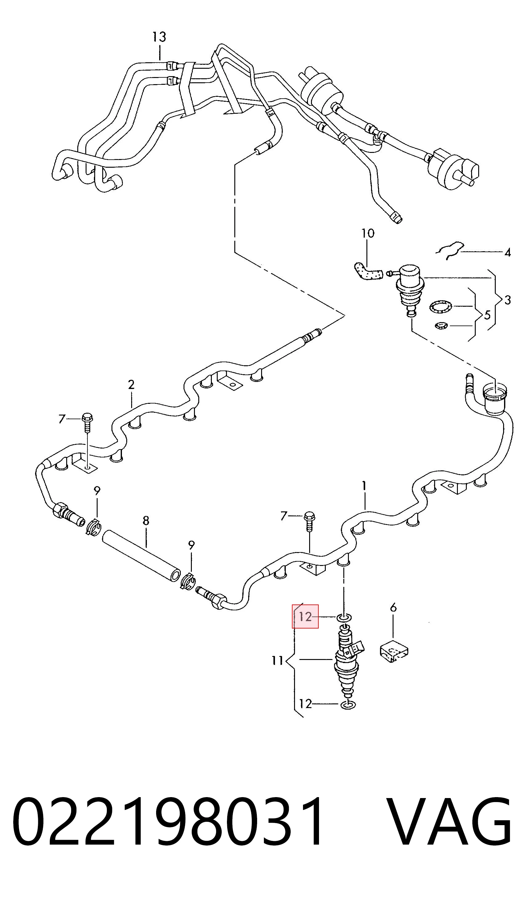 Kit de reparação do injetor VAG 022198031 preço, a partir de 9,77 USD