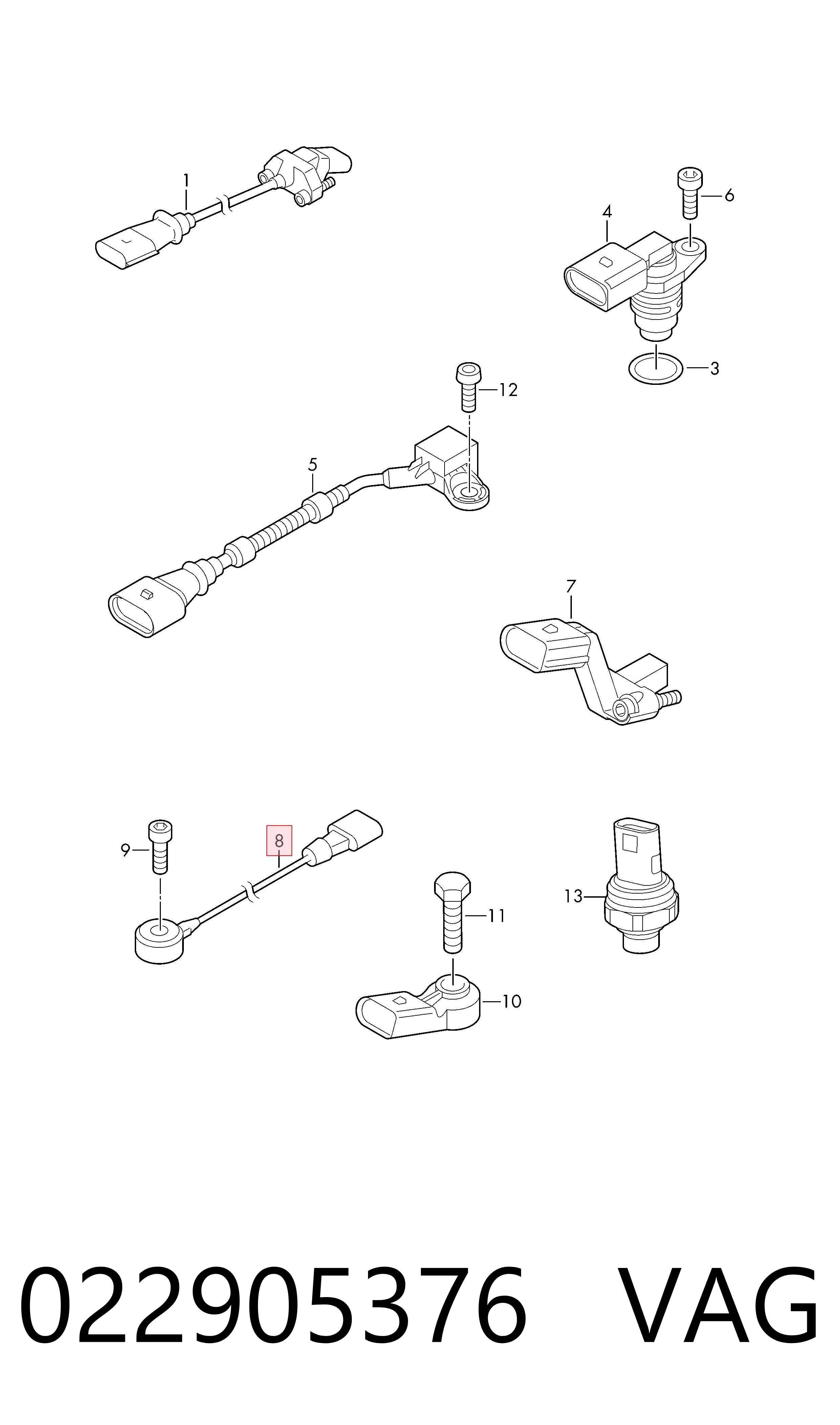 022905376 VAG Sensor de detonação