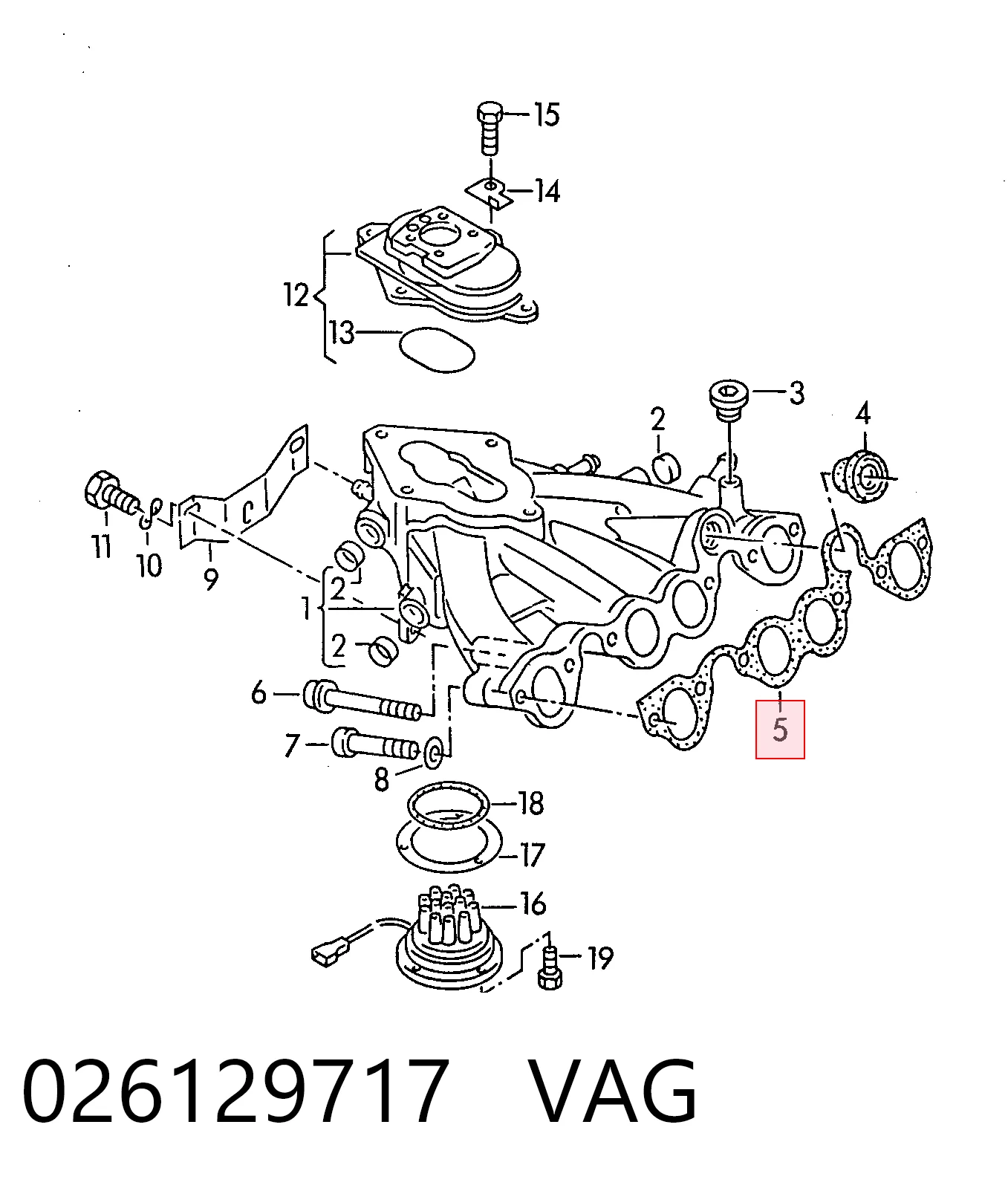  para Volkswagen Jetta II (19E, 1G2, 165, 167)