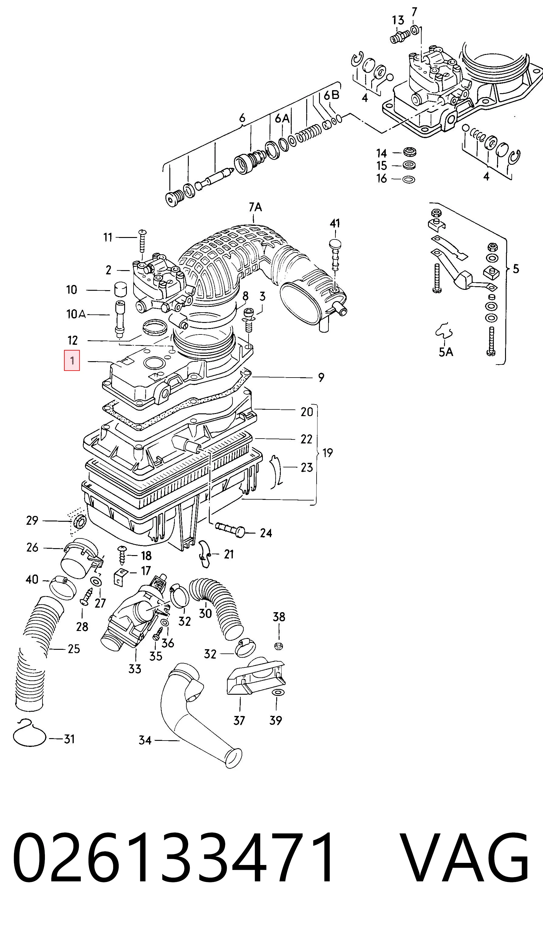 Sensor de fluxo (consumo) de ar, medidor de consumo M.A.F. - (Mass Airflow) Volkswagen Passat 32B ao melhor preço