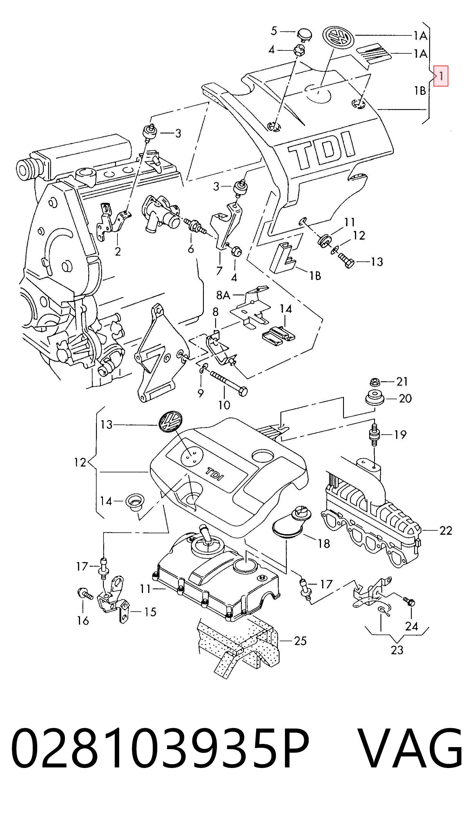 Tampa de motor decorativa Volkswagen Sharan I 7M8, 7M9, 7M6 ao melhor preço