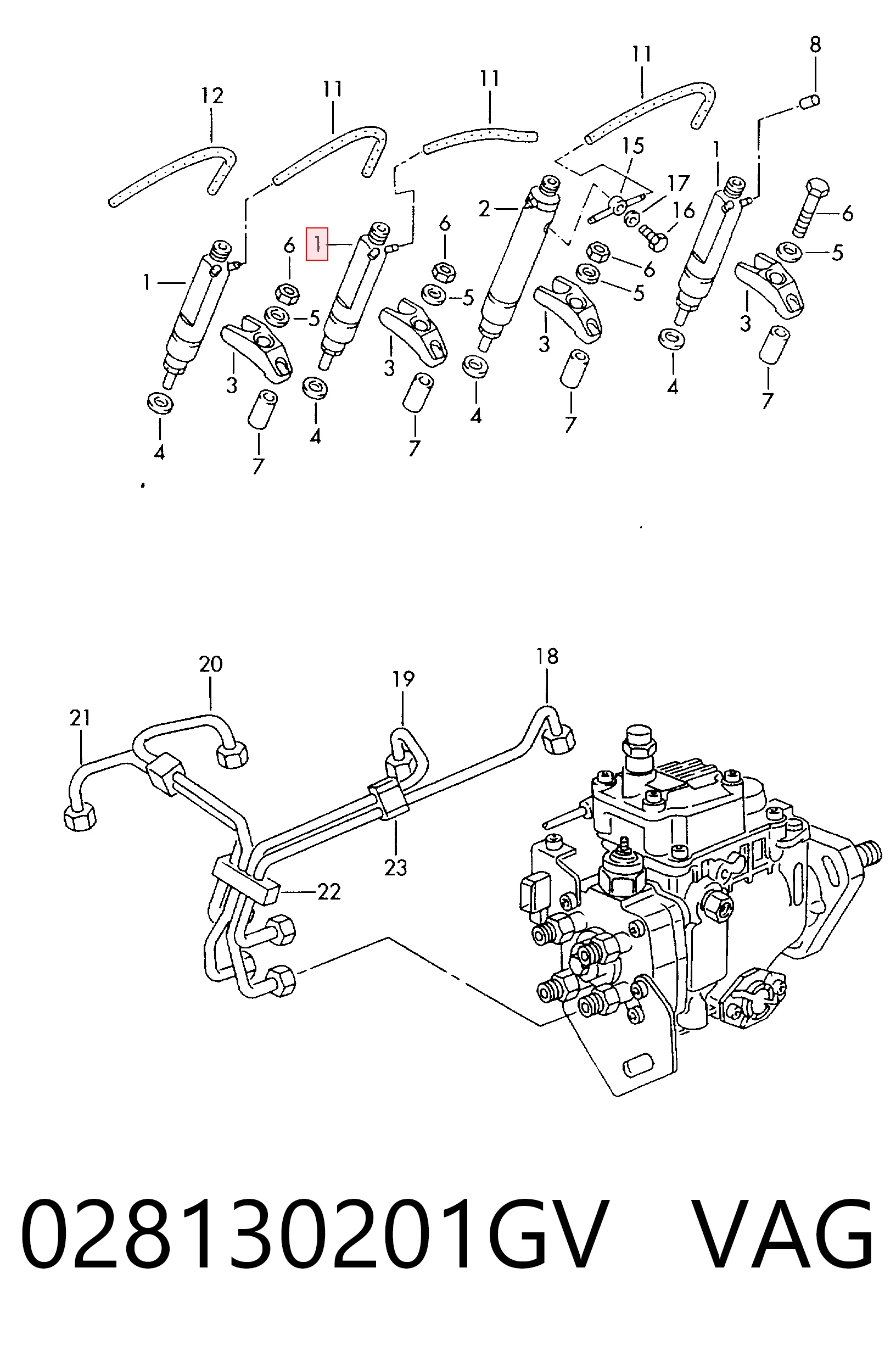 0986430238 Bosch Injetor de injeção de combustível
