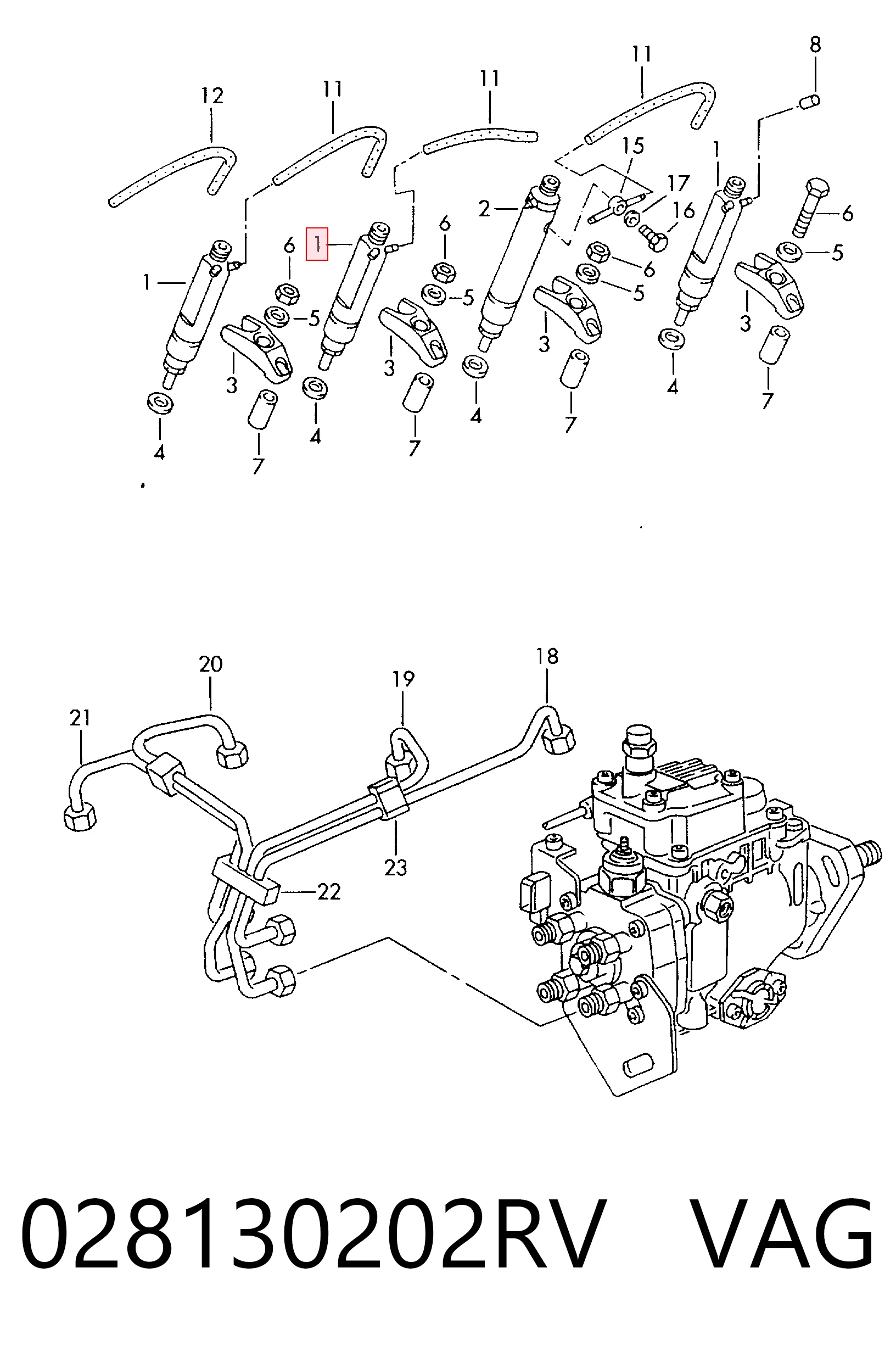 Injetor de injeção de combustível Volkswagen Polo III 6NF ao melhor preço