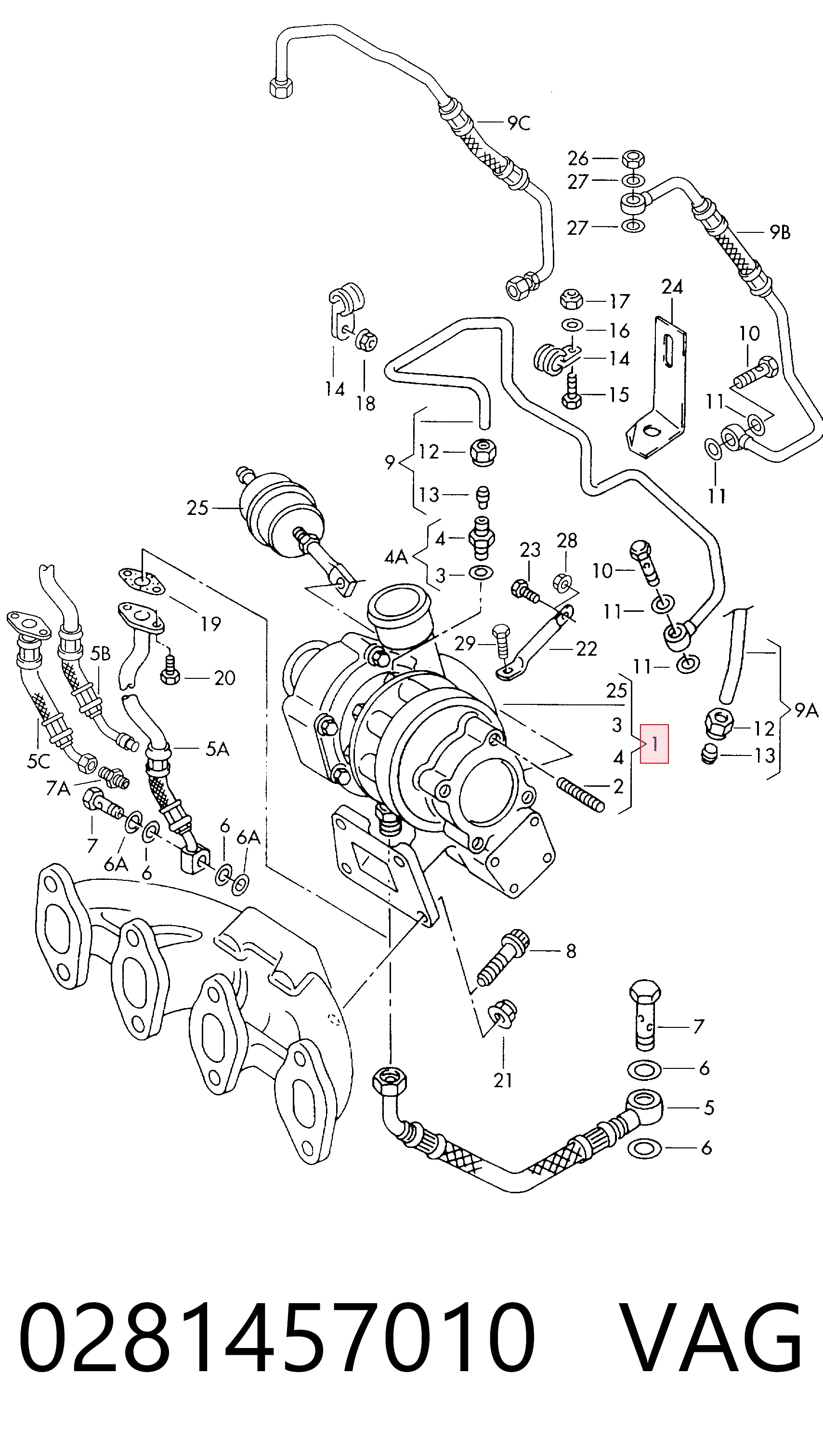 Turbina Volkswagen Golf preço, a partir de 81,86 USD