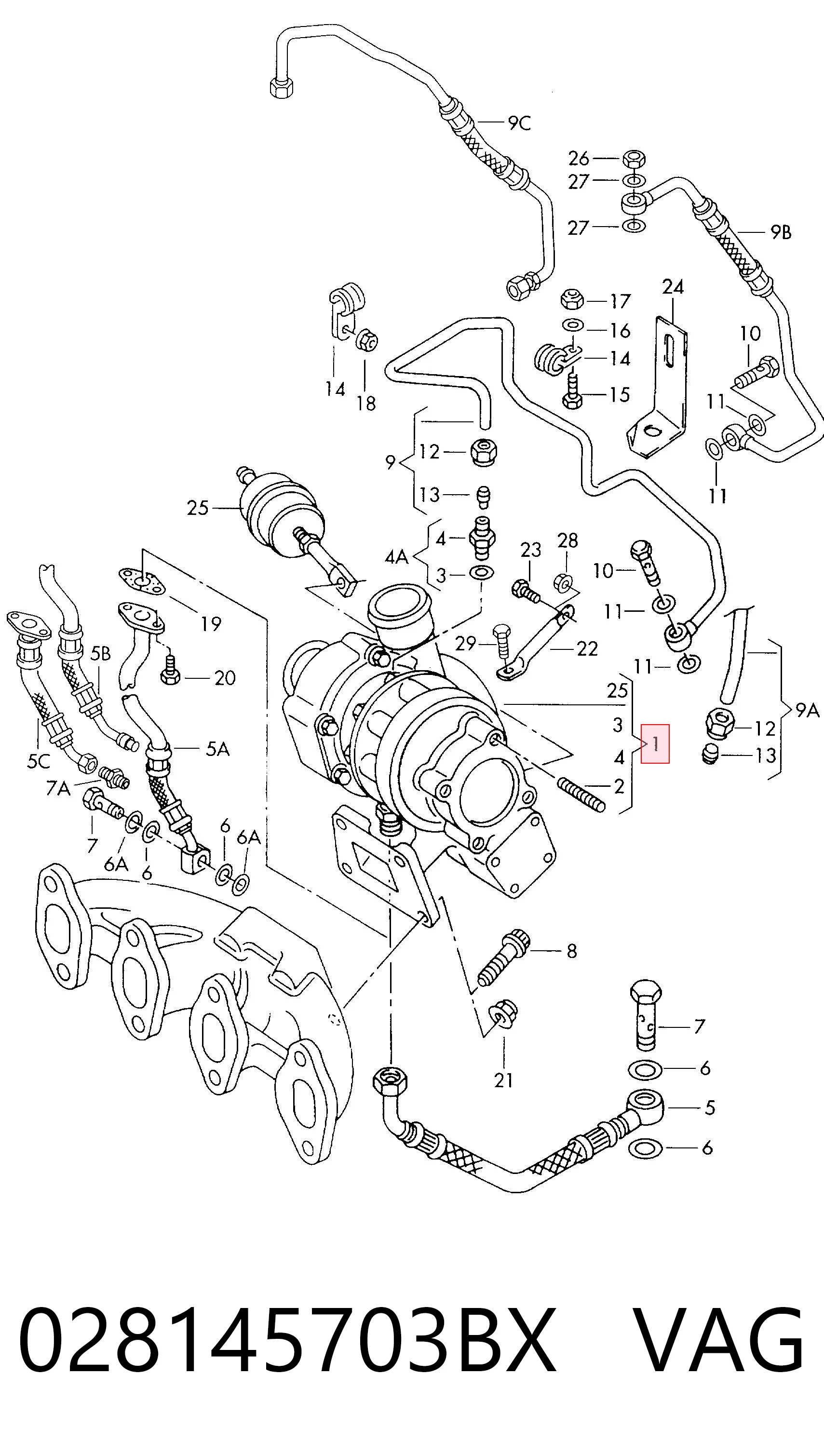 Turbina Audi 80 preço, a partir de 142,09 USD