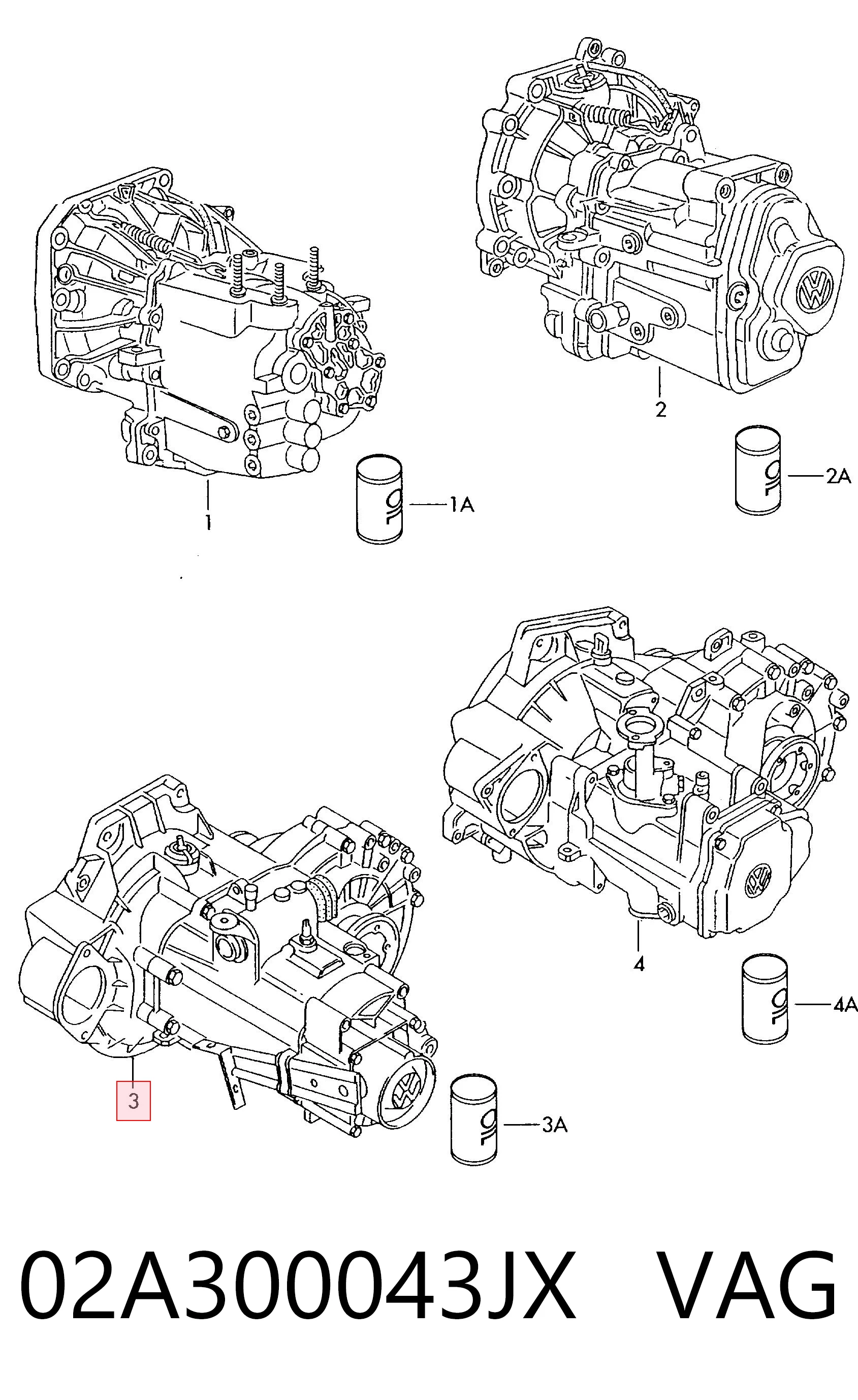 02A300043JX VAG