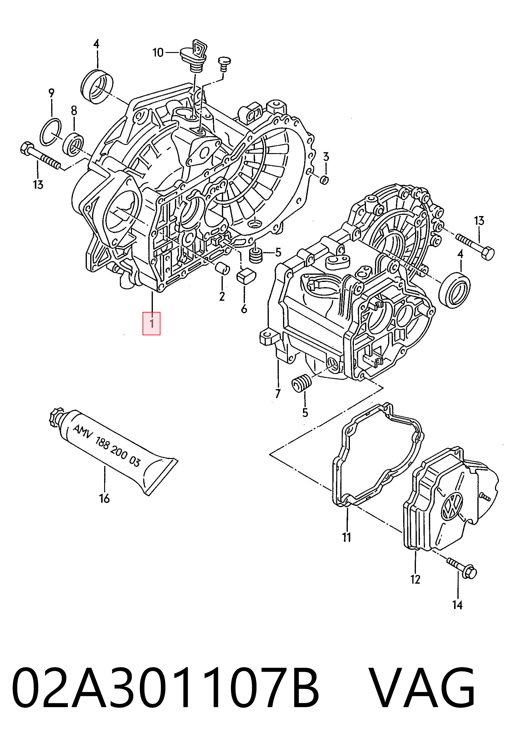 02A301107B VAG