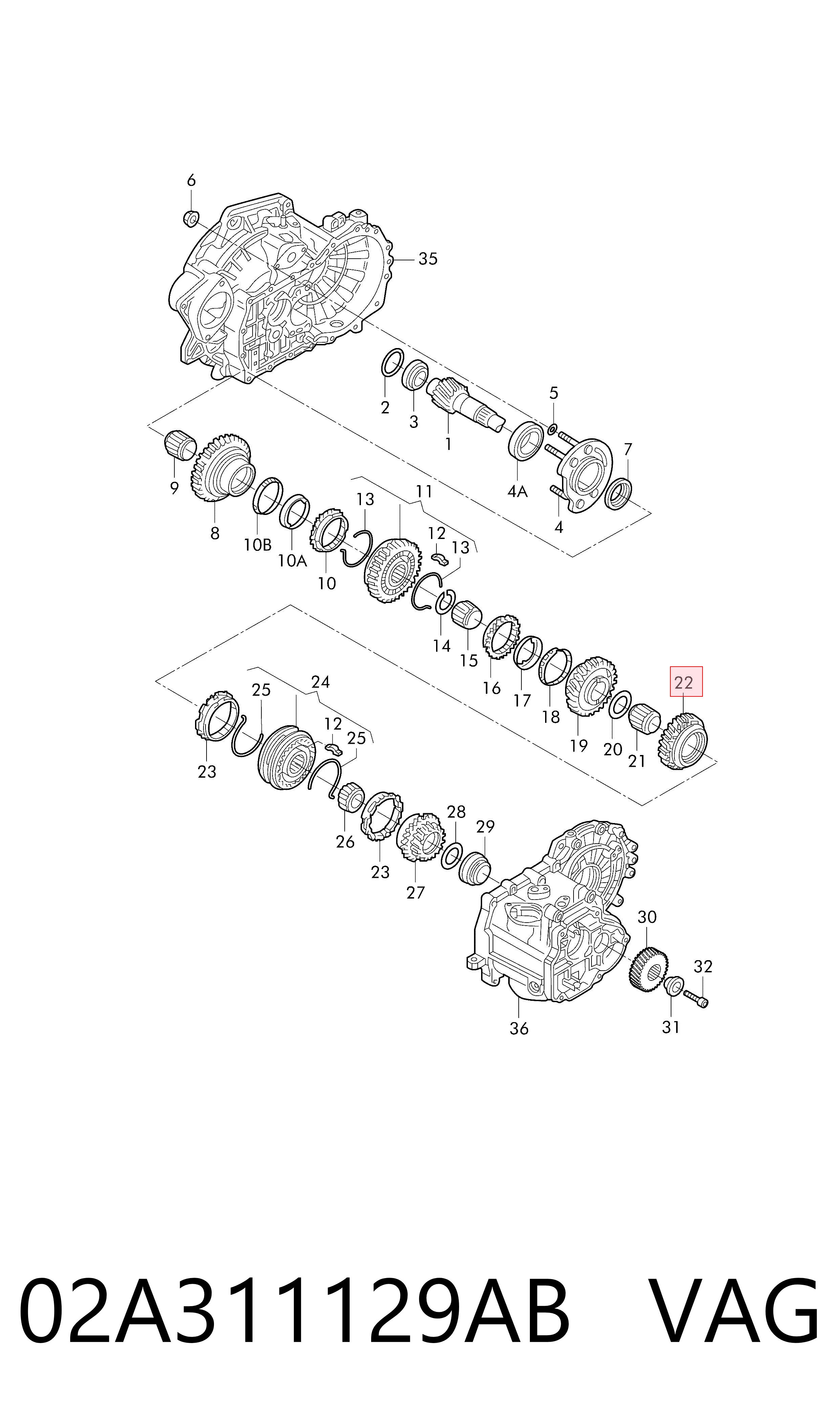 02A311129AB VAG