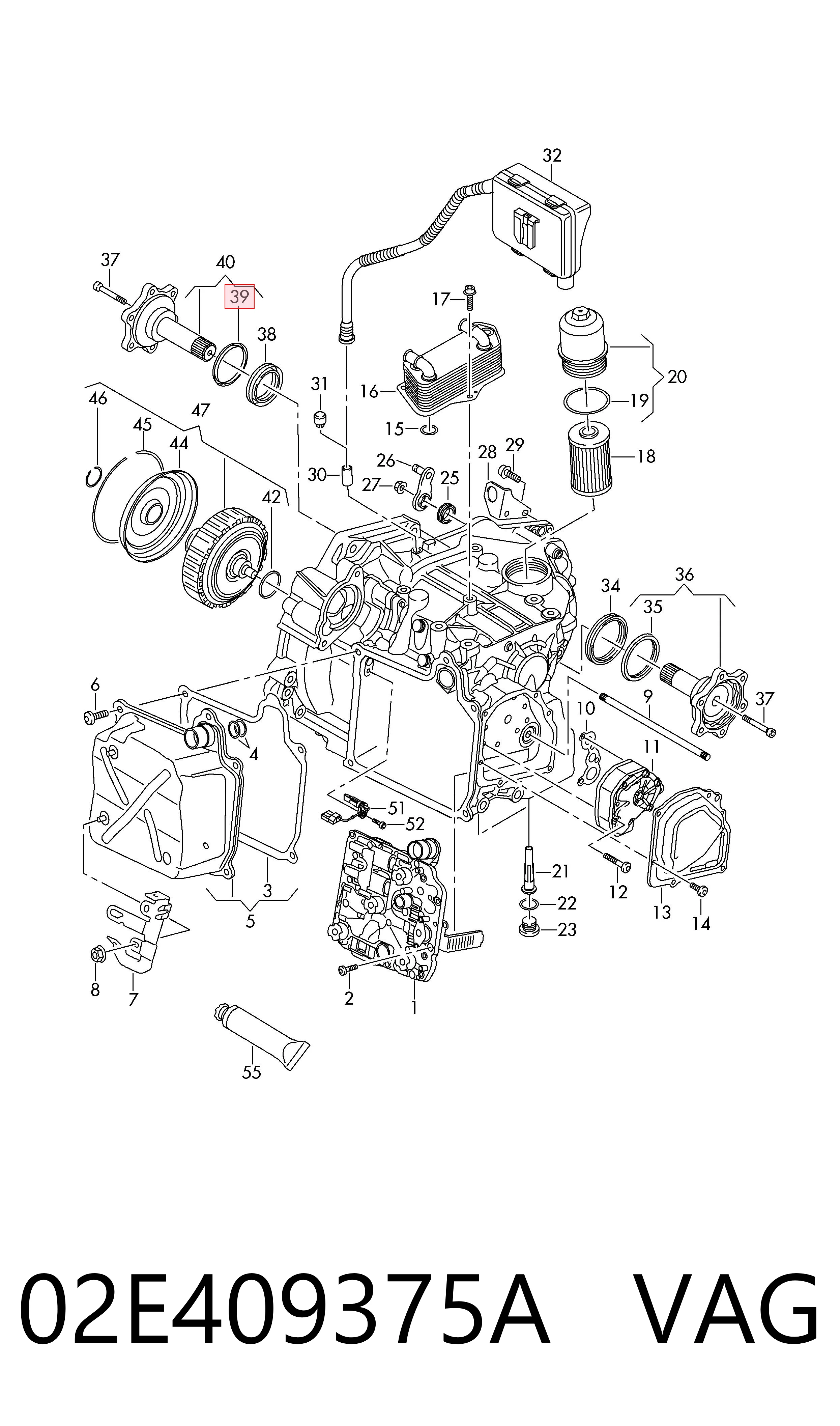  VAG 02E409375A preço, a partir de 4,65 USD