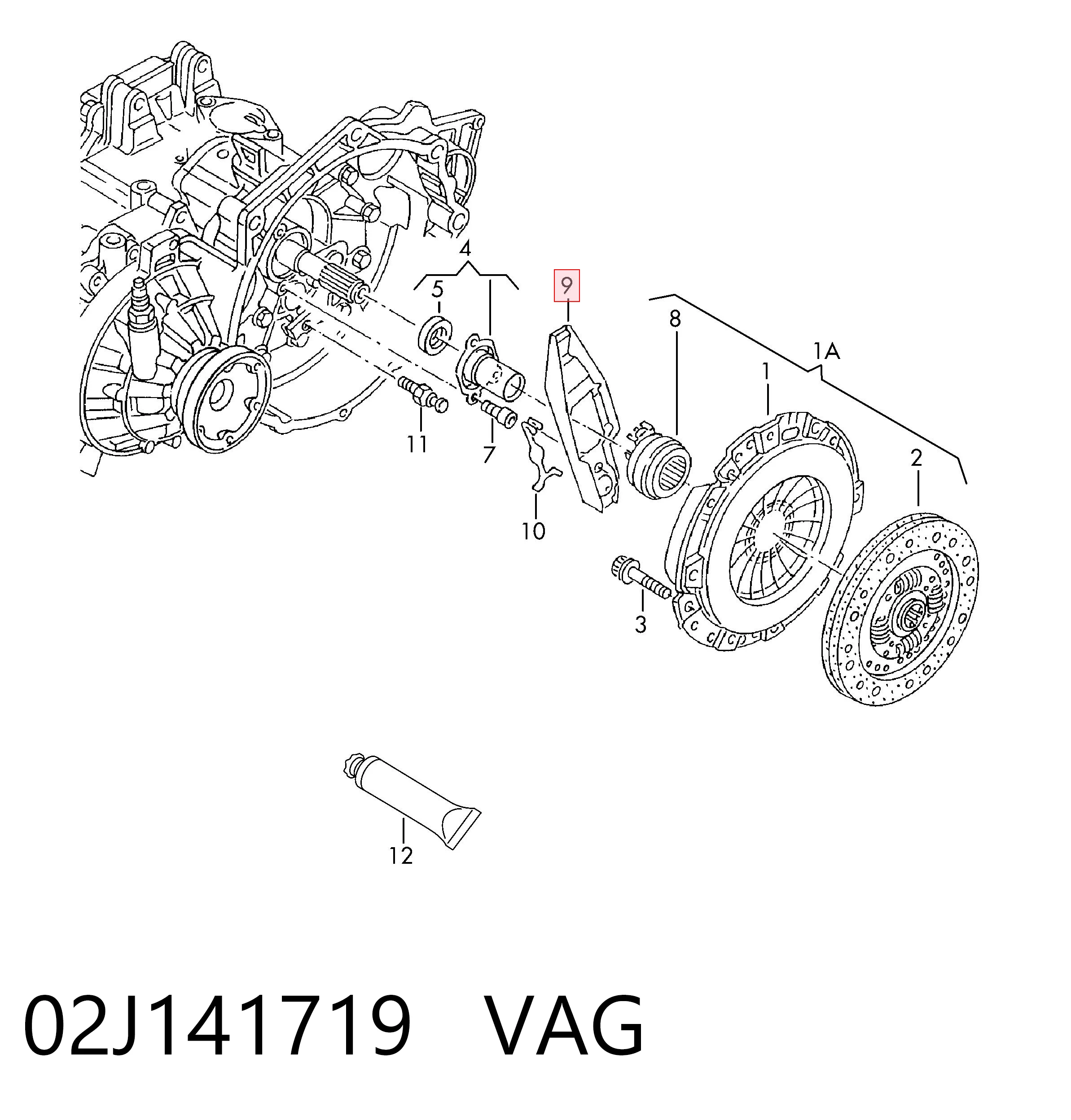  Forquilha de embraiagem Volkswagen Golf III conversível (1E7) (1993 - 1998) III