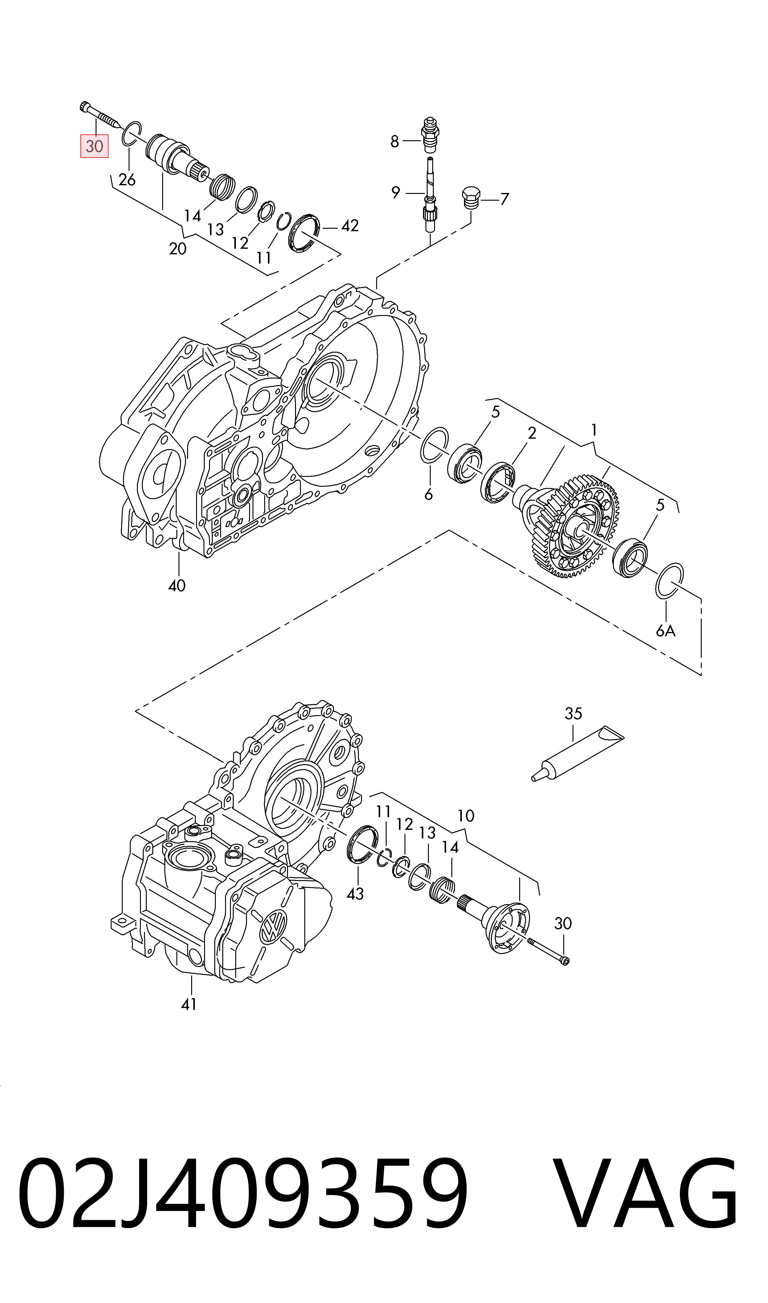 Parafuso de cabeça de motor (CBC) VAG 02J409359 preço, a partir de 5,01 USD