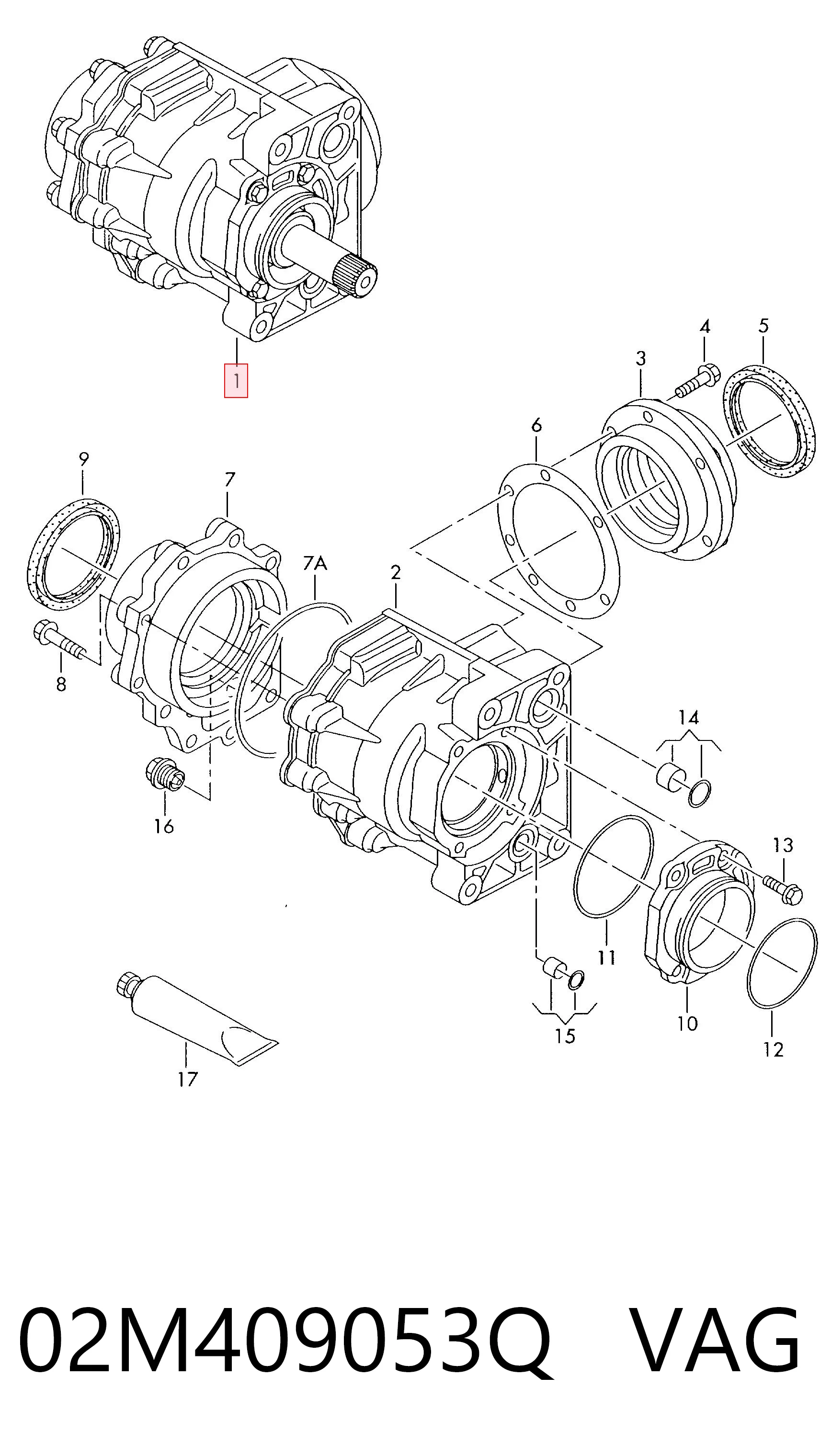 Caixa de transferência para Volkswagen Golf IV 1J1
