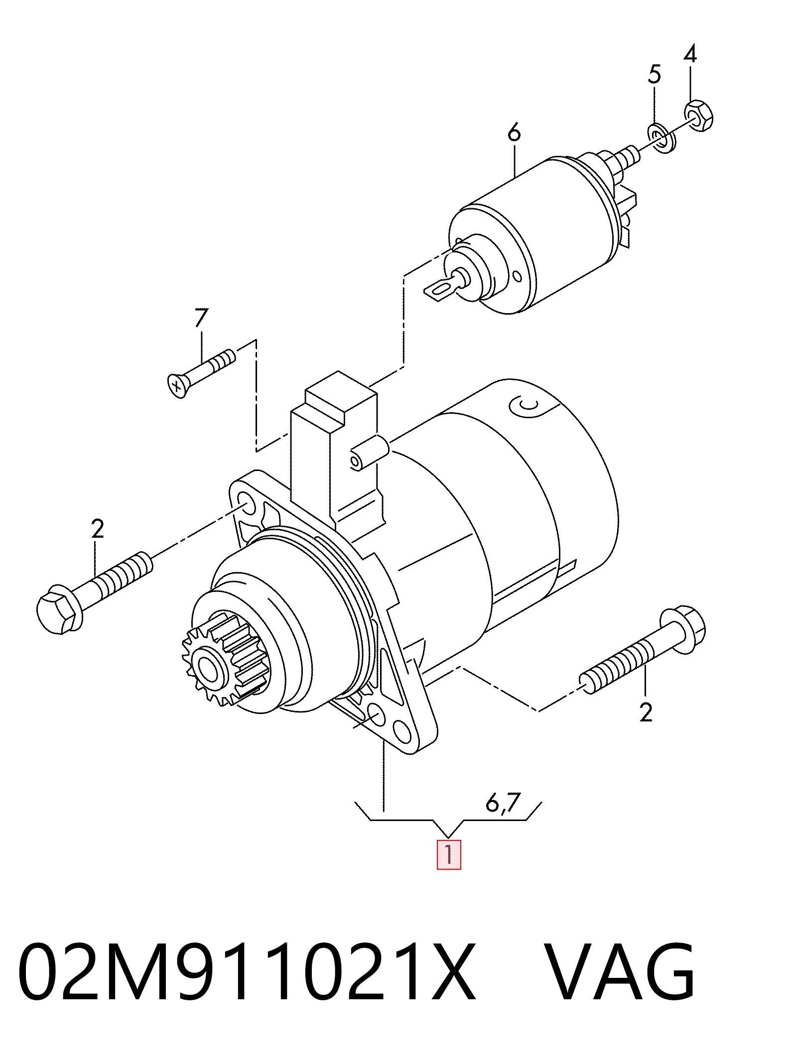 02M911021X VAG