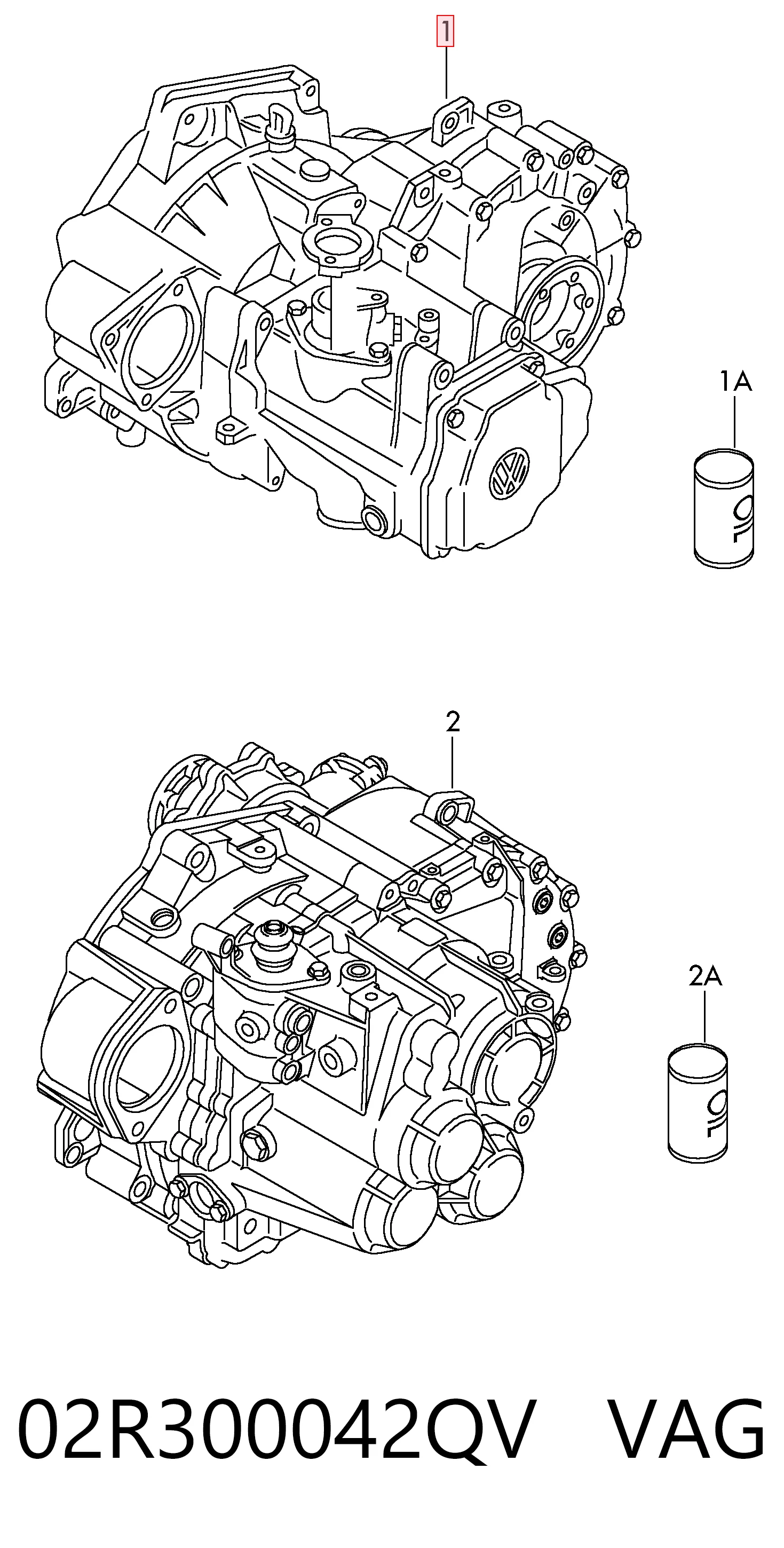 Caixa de Mudança montada (caixa mecânica de velocidades) para Volkswagen Touran II 1T3