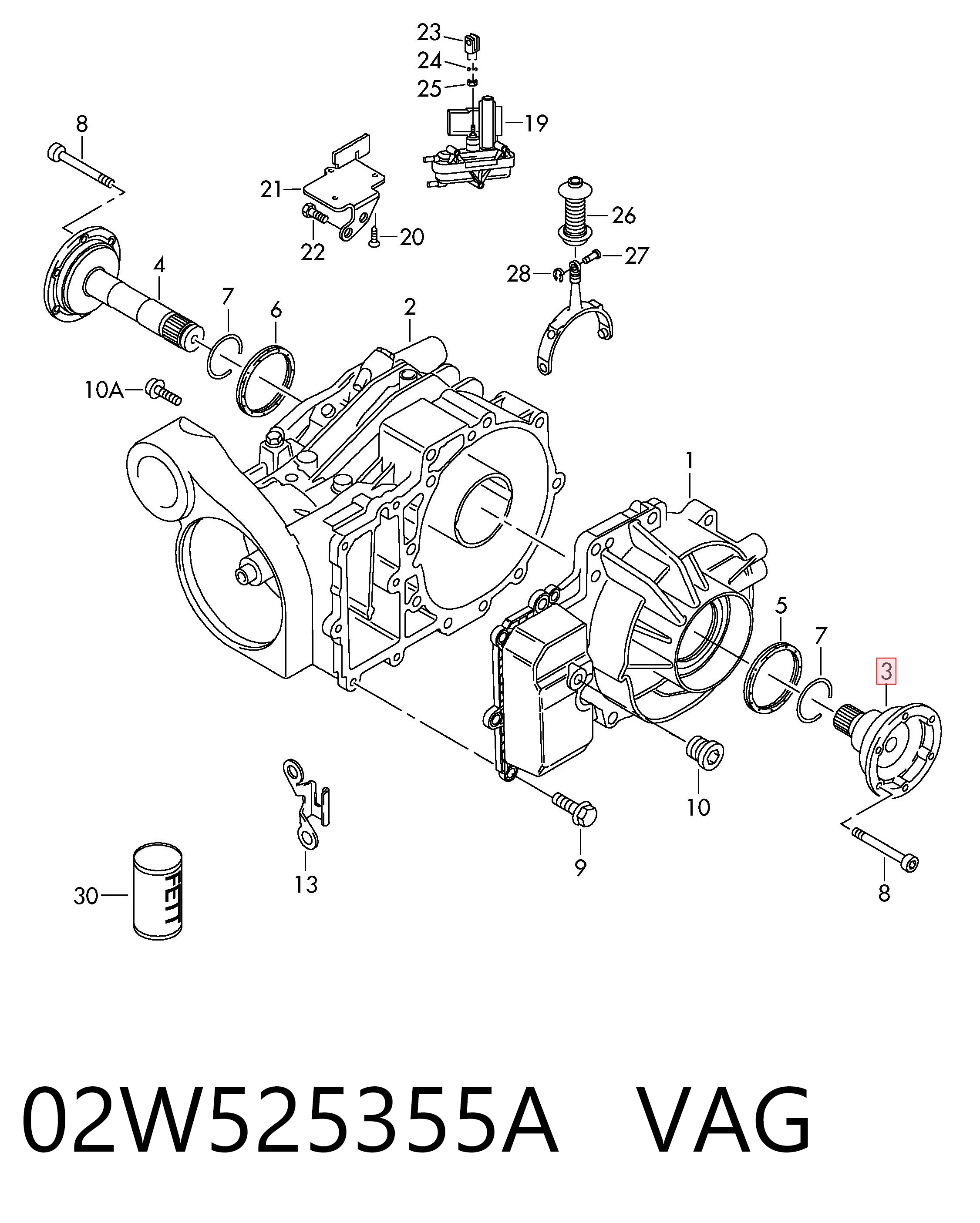 Semieixo traseiro Volkswagen Multivan  7HM, 7HN, 7HF, 7EF, 7EM, 7EN ao melhor preço
